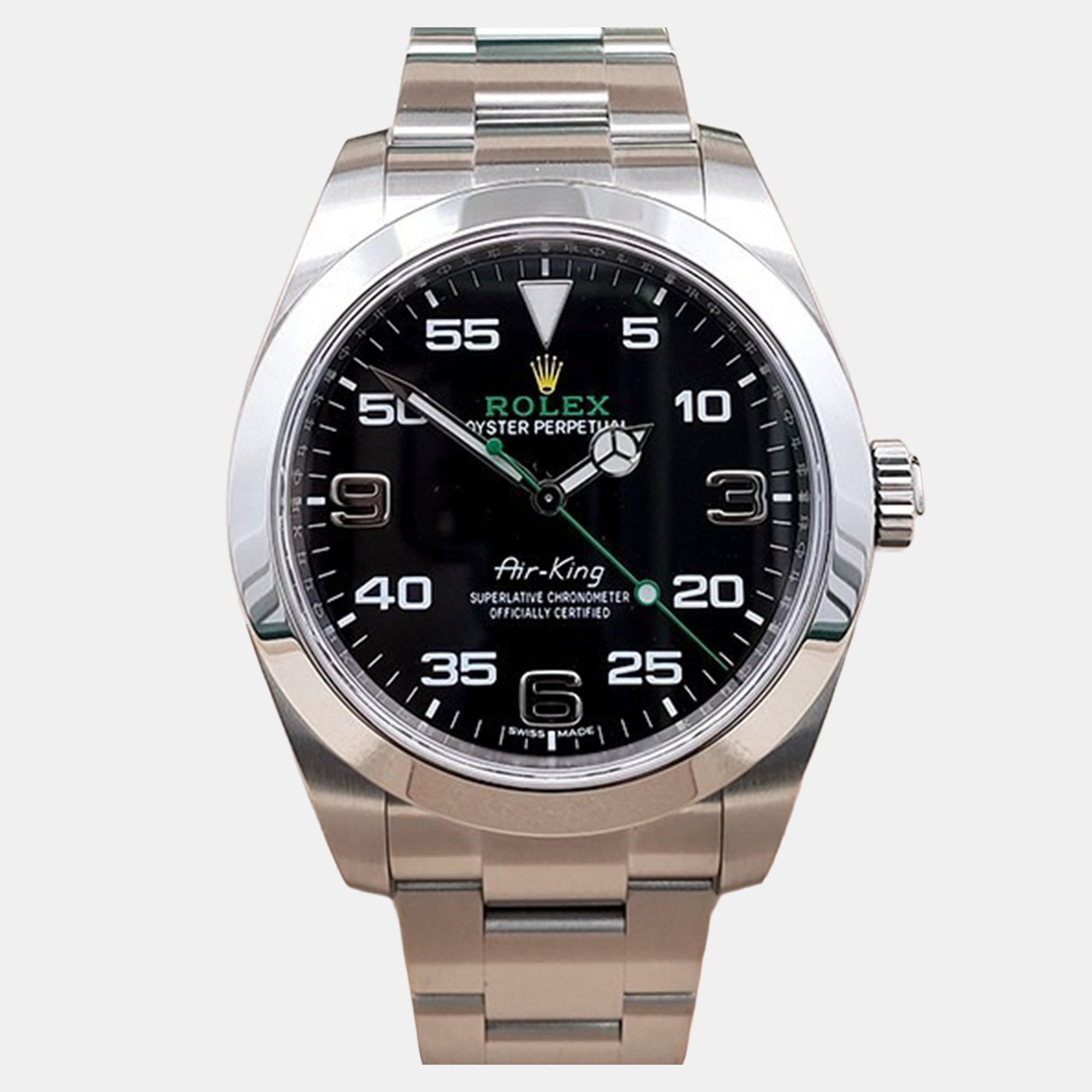 

Rolex Air King 116900 Automatic Black Stainless Steel Men's Wristwatch 40 mm