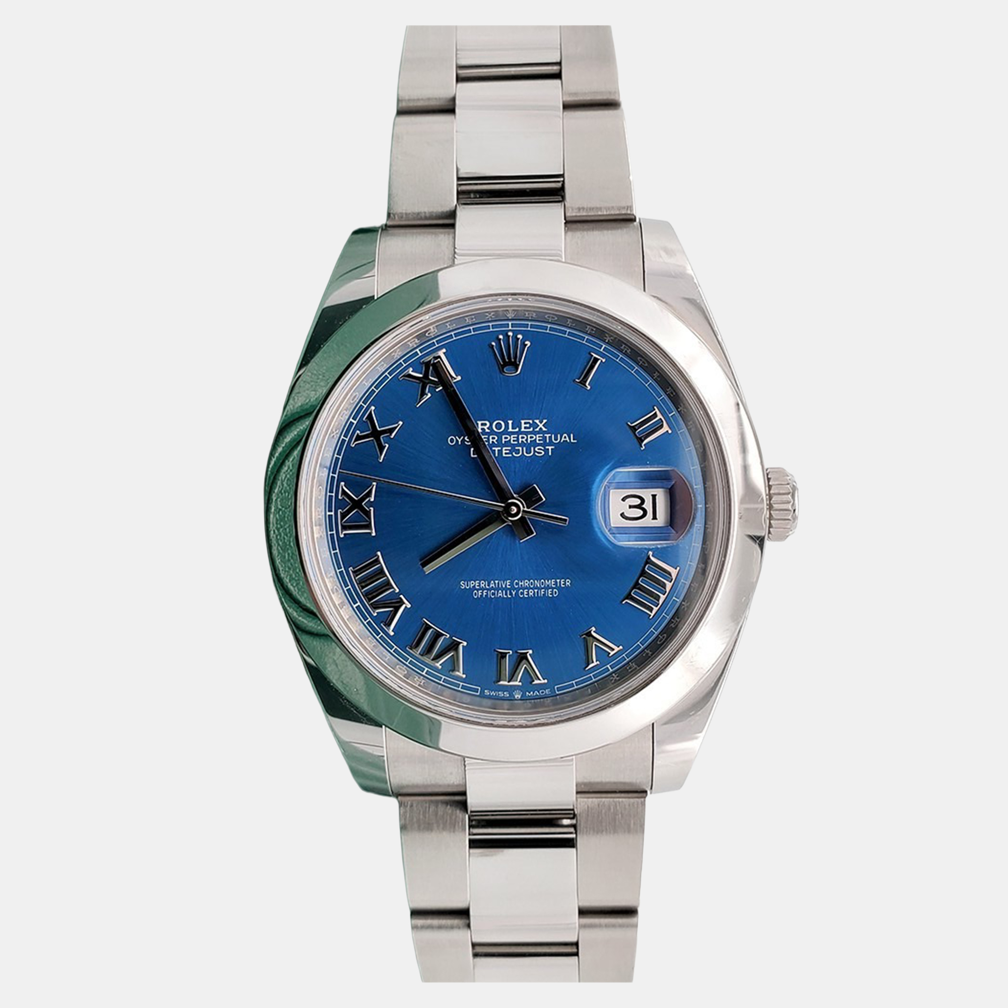

Rolex Datejust 126300 Automatic Blue Stainless Steel Men's Wristwatch 41 mm