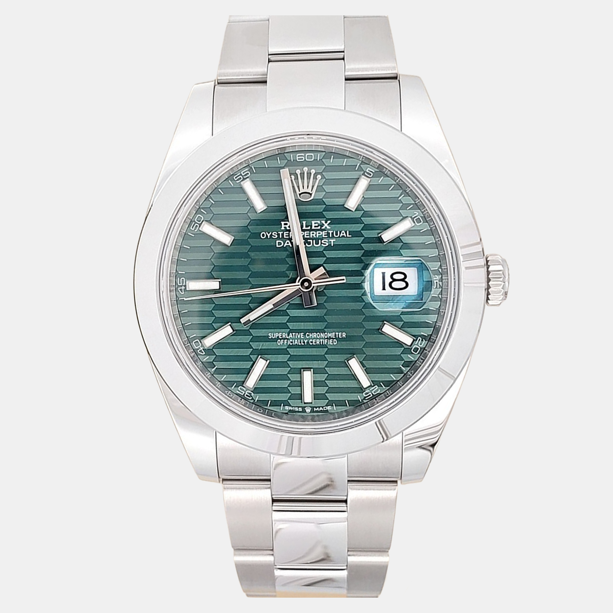 

Rolex Datejust 126300 Automatic Green Stainless Steel Men's Wristwatch 41 mm