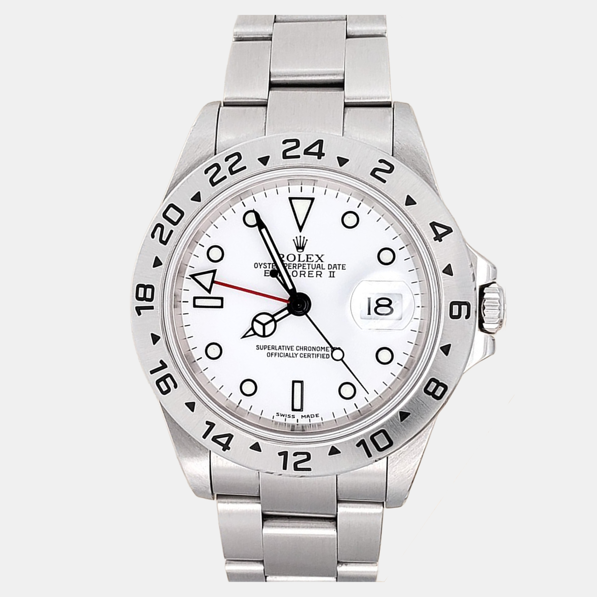 

Rolex Explorer II 16570 Automatic White Stainless Steel Men's Wristwatch 40 mm