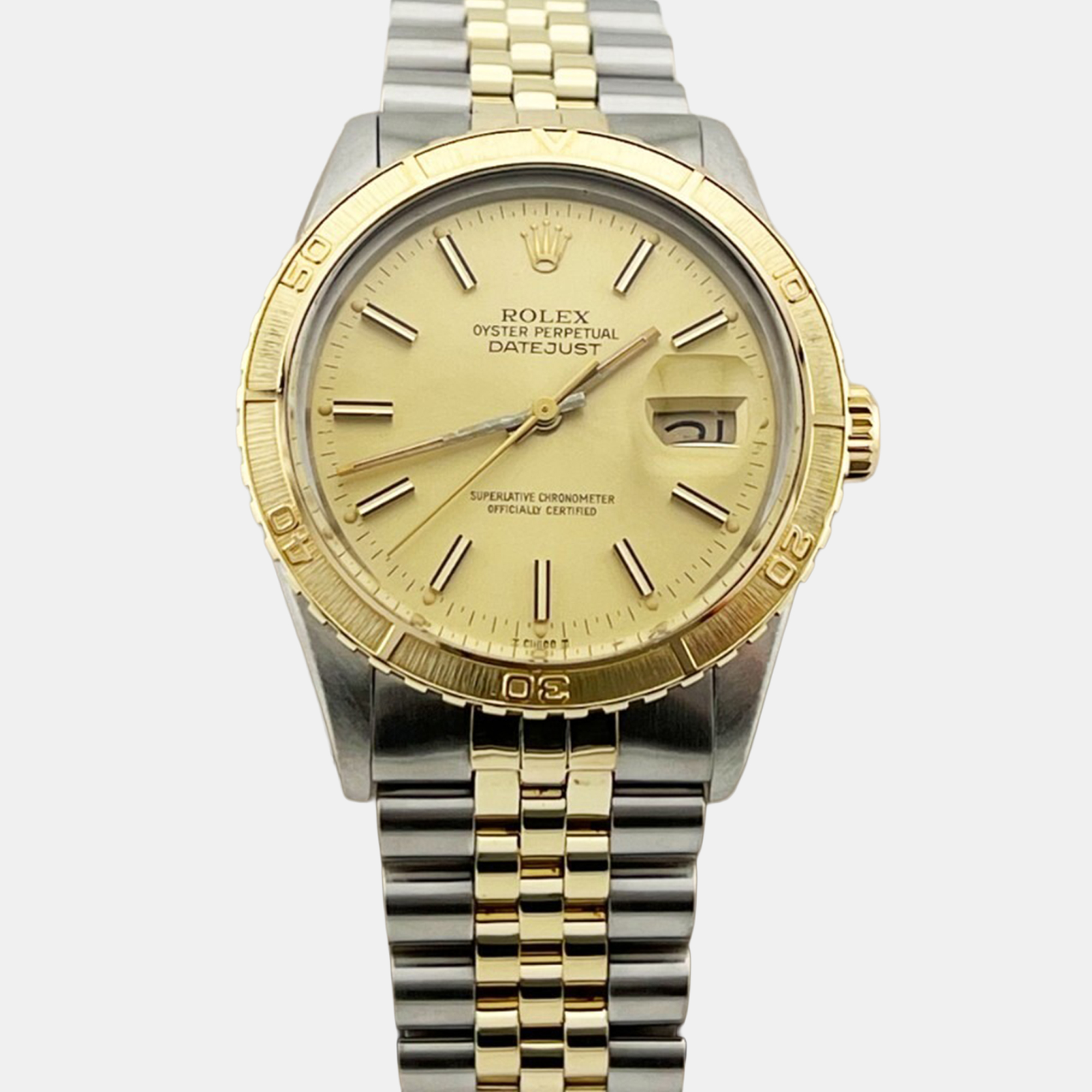 

Rolex Datejust Turn-O-Graph 16253 Automatic 14K Yellow Gold Stainless Steel Men's Wristwatch