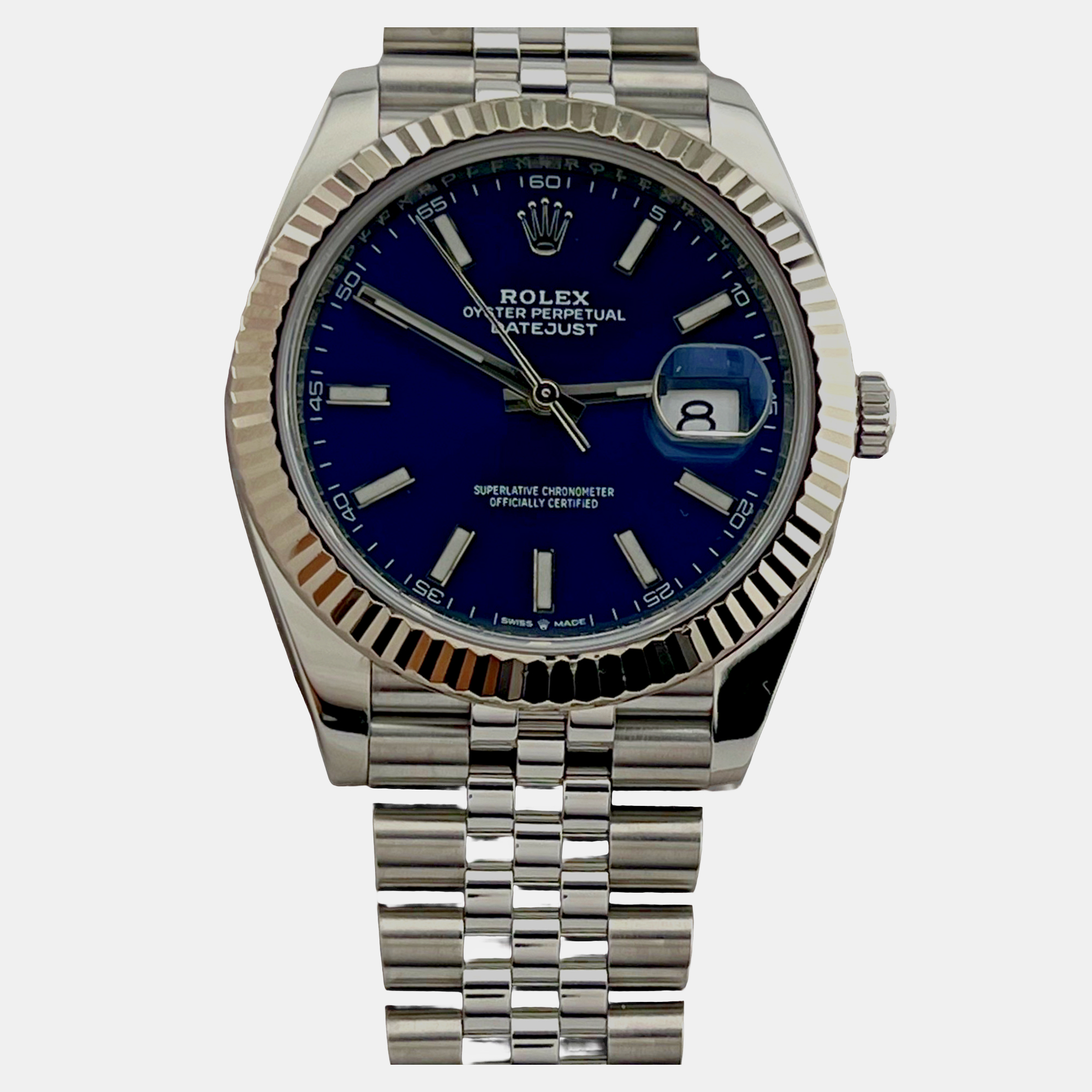 

Rolex Datejust 41 126334 Automatic Blue Dial 18k White Gold Stainless Steel Men's Wristwatch 41 mm