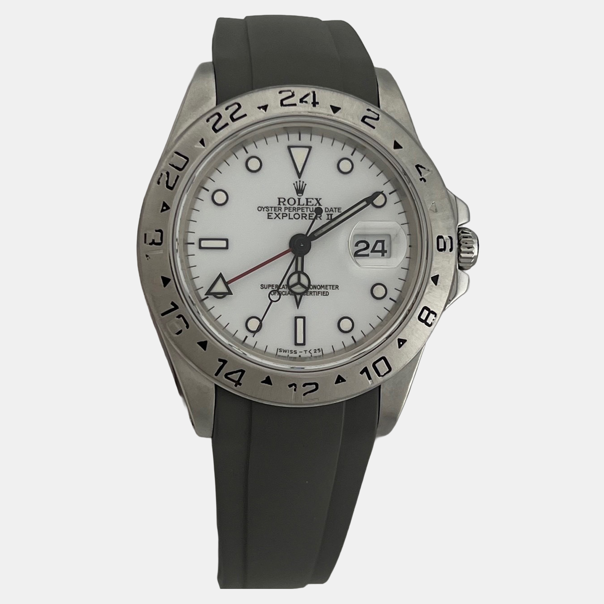 

Rolex Explorer II 16570 Automatic Polar White Dial Stainless Steel Men's Wristwatch 40 mm