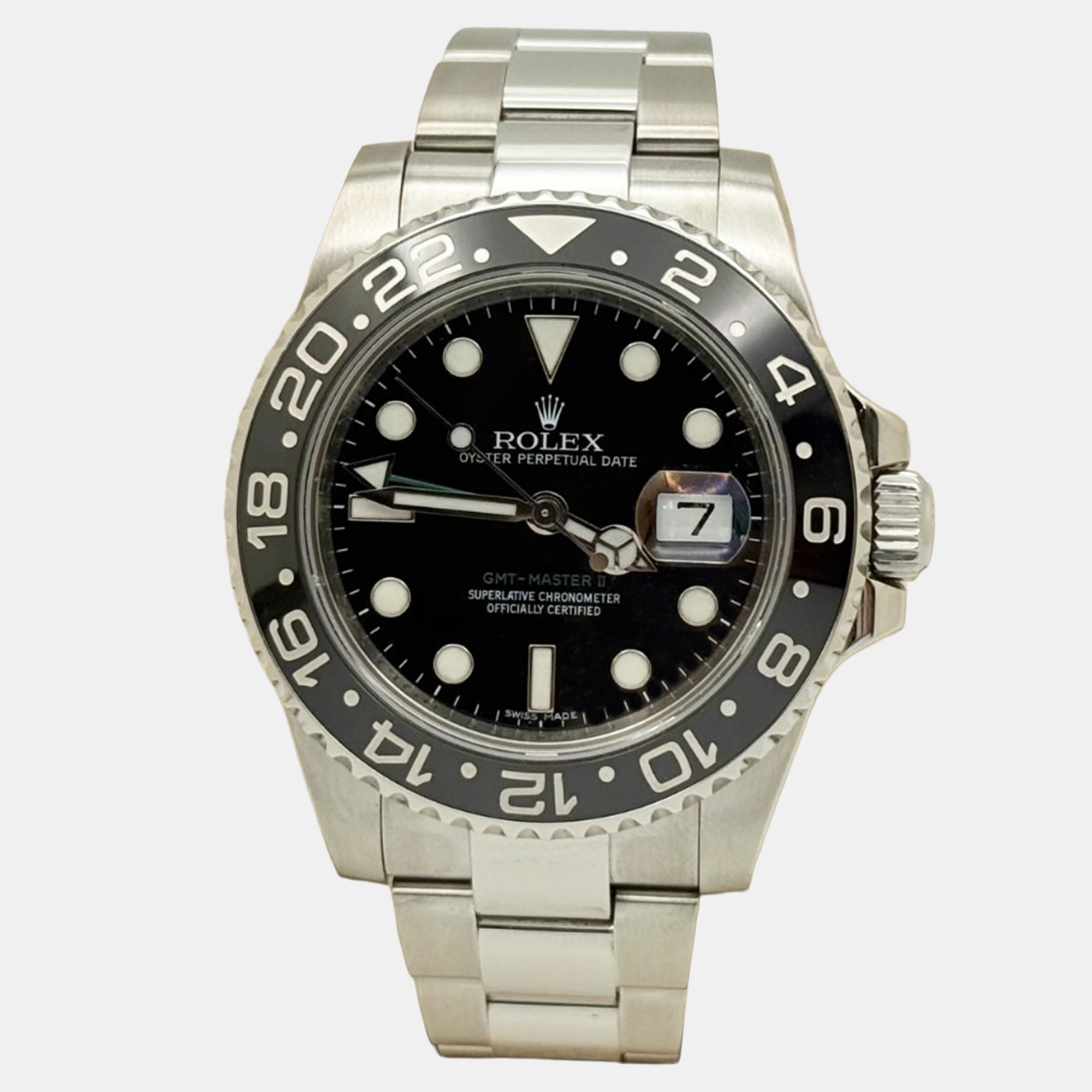 

Rolex GMT-Master II 116710LN Automatic Black Dial Stainless Steel Men's Wristwatch 40 mm