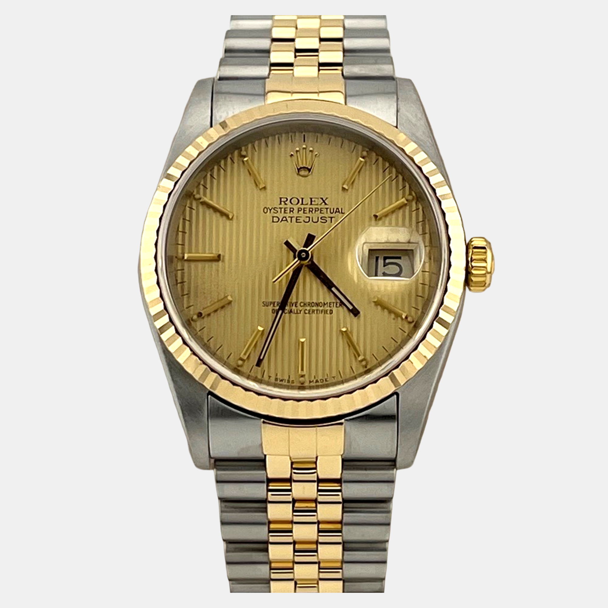 

Rolex Datejust 16233 Automatic Gold 18k Yellow Gold Stainless Steel Men's Wristwatch 36 mm