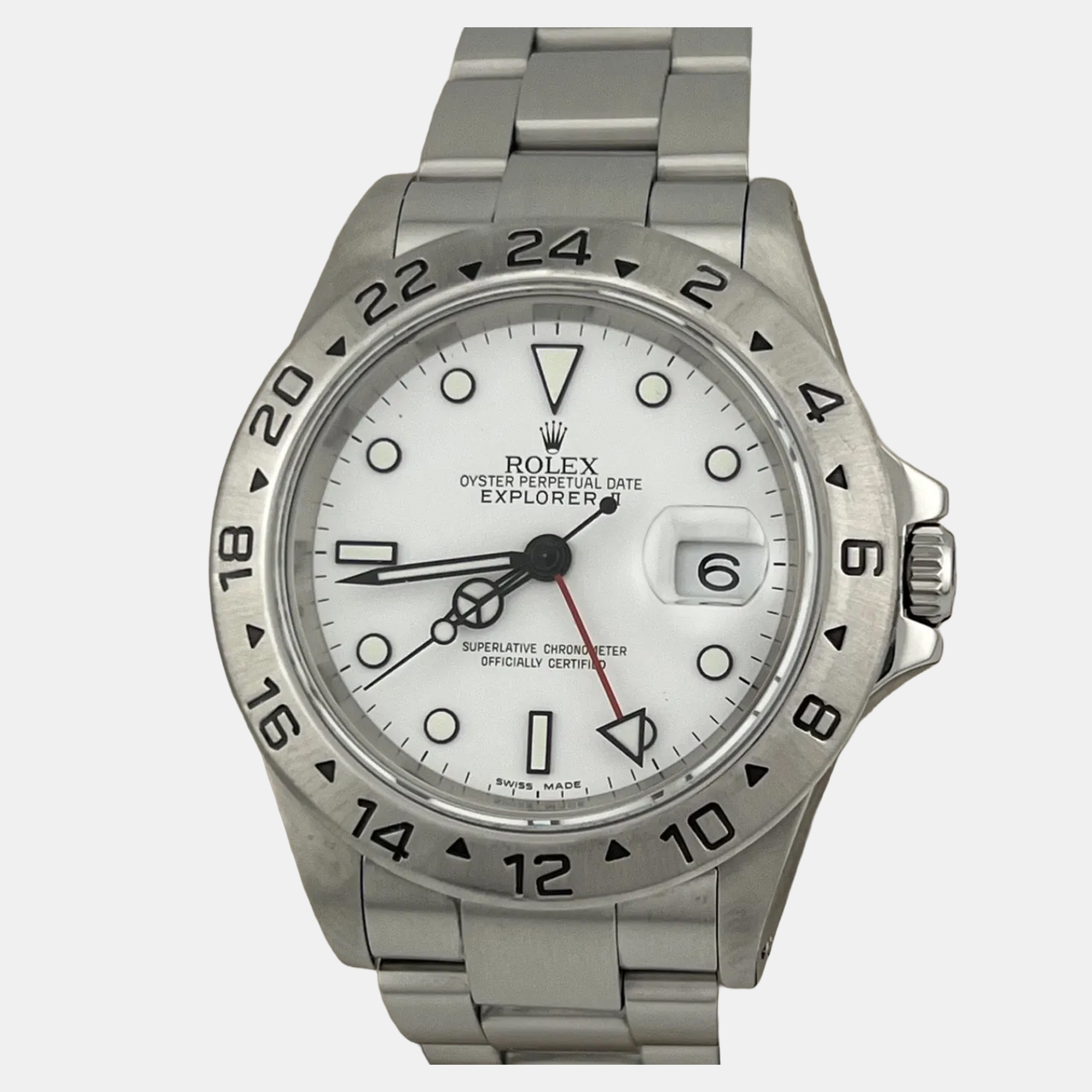 

Rolex Explorer II 16570 Automatic White Stainless Steel Men's Wristwatch 40 mm