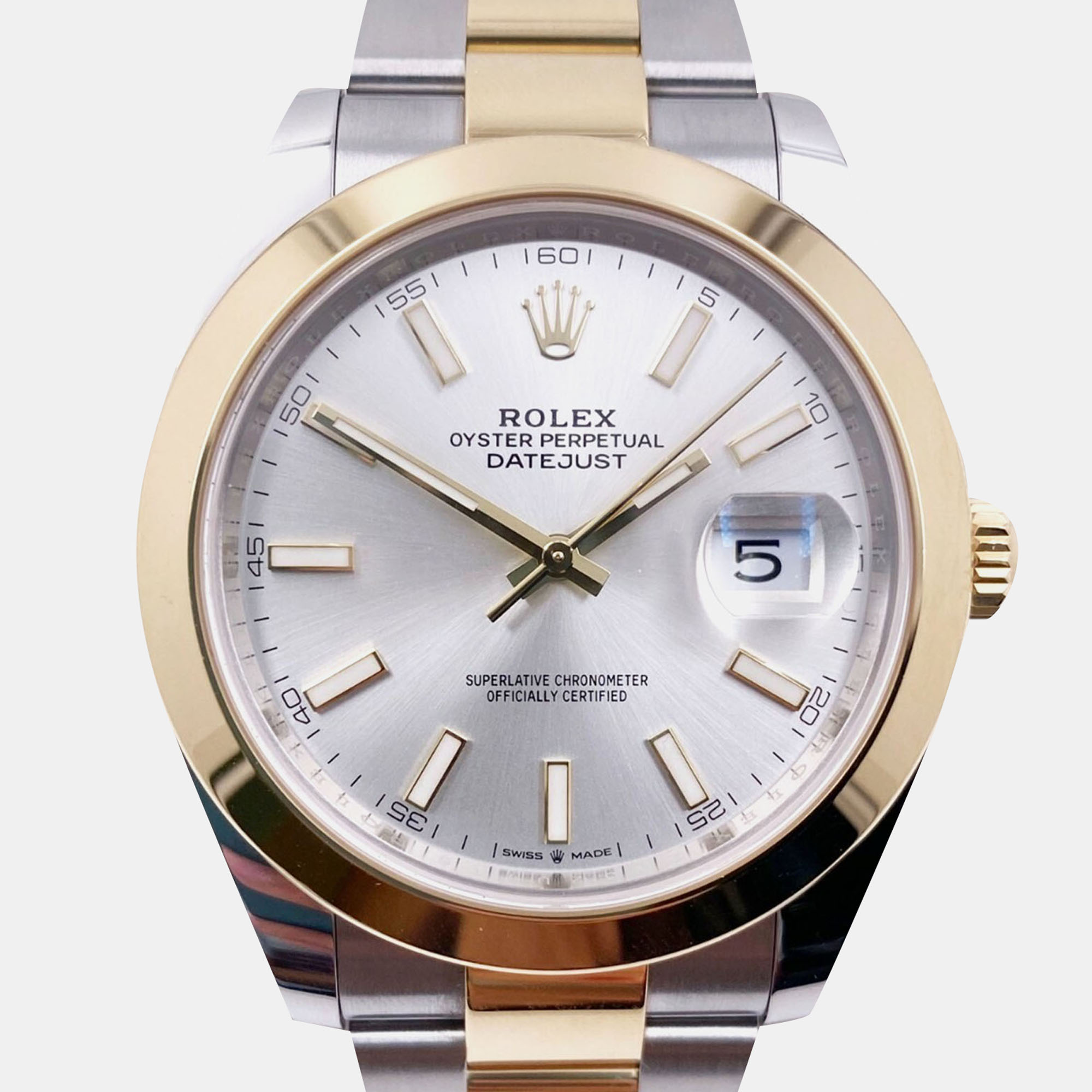 

Rolex Datejust 126303 Automatic Silver 18k Yellow Gold Stainless Steel Men's Wristwatch 41 mm
