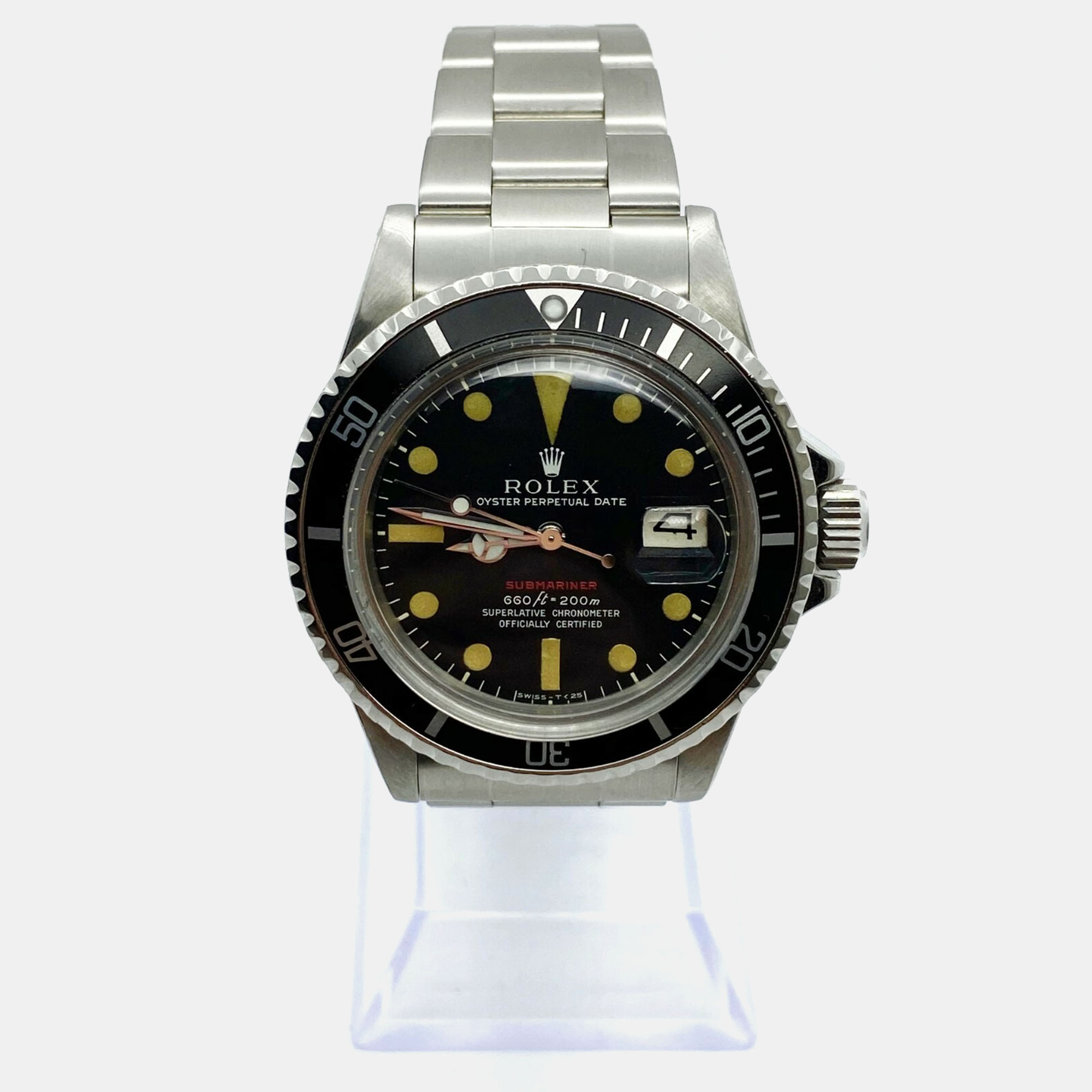 

Rolex Submariner 1680 Automatic Black Stainless Steel Men's Wristwatch 40 mm