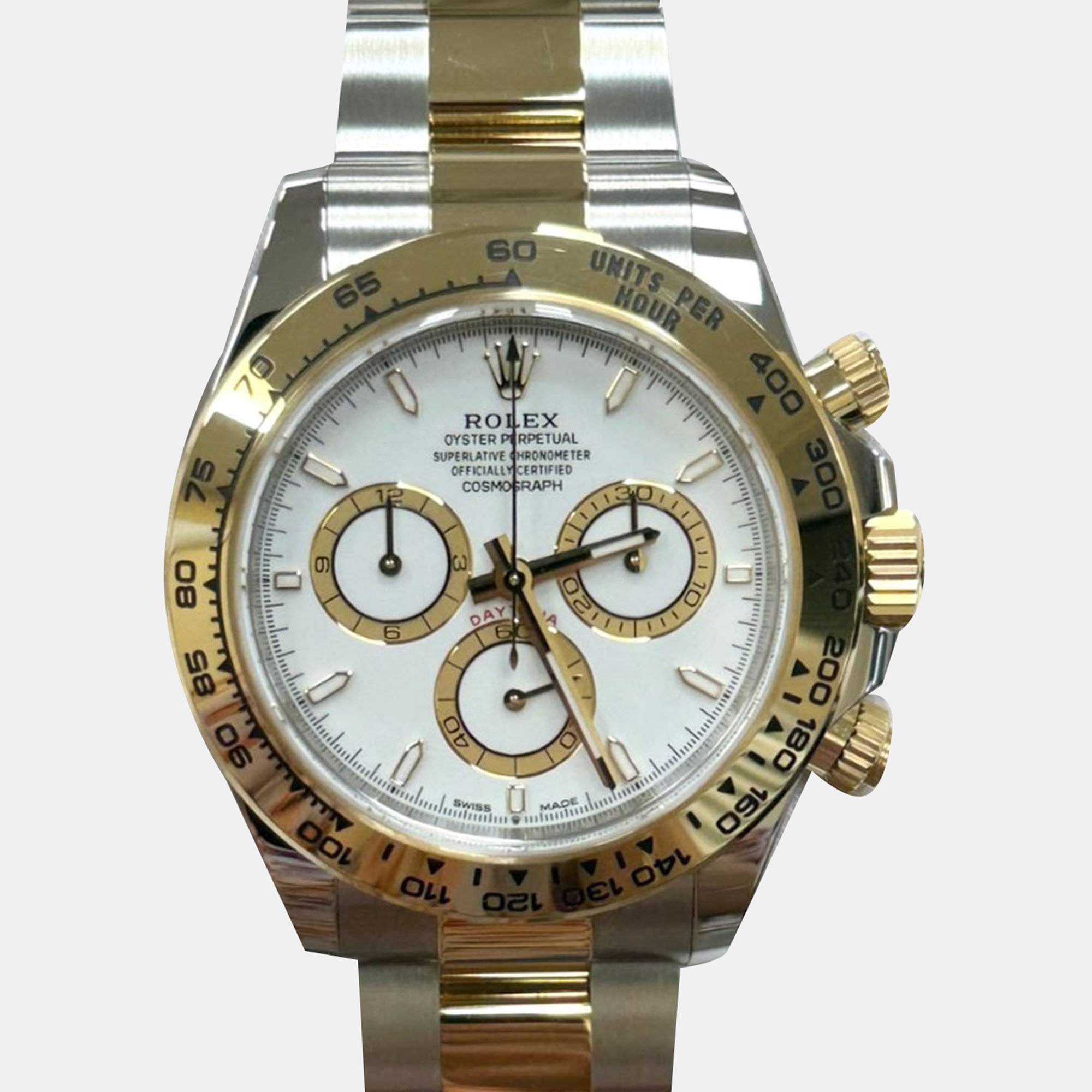 Rolex Daytona 126503 Automatic White 18k Yellow Gold Stainless Steel Men’s Wristwatch 40 mm