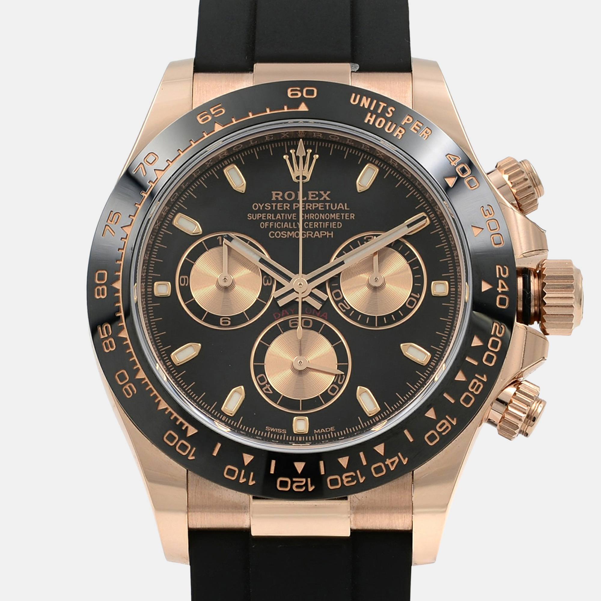 

Rolex Cosmograph Daytona 116515LN Automatic Chronograph Black Dial Rose Gold Men's Wristwatch