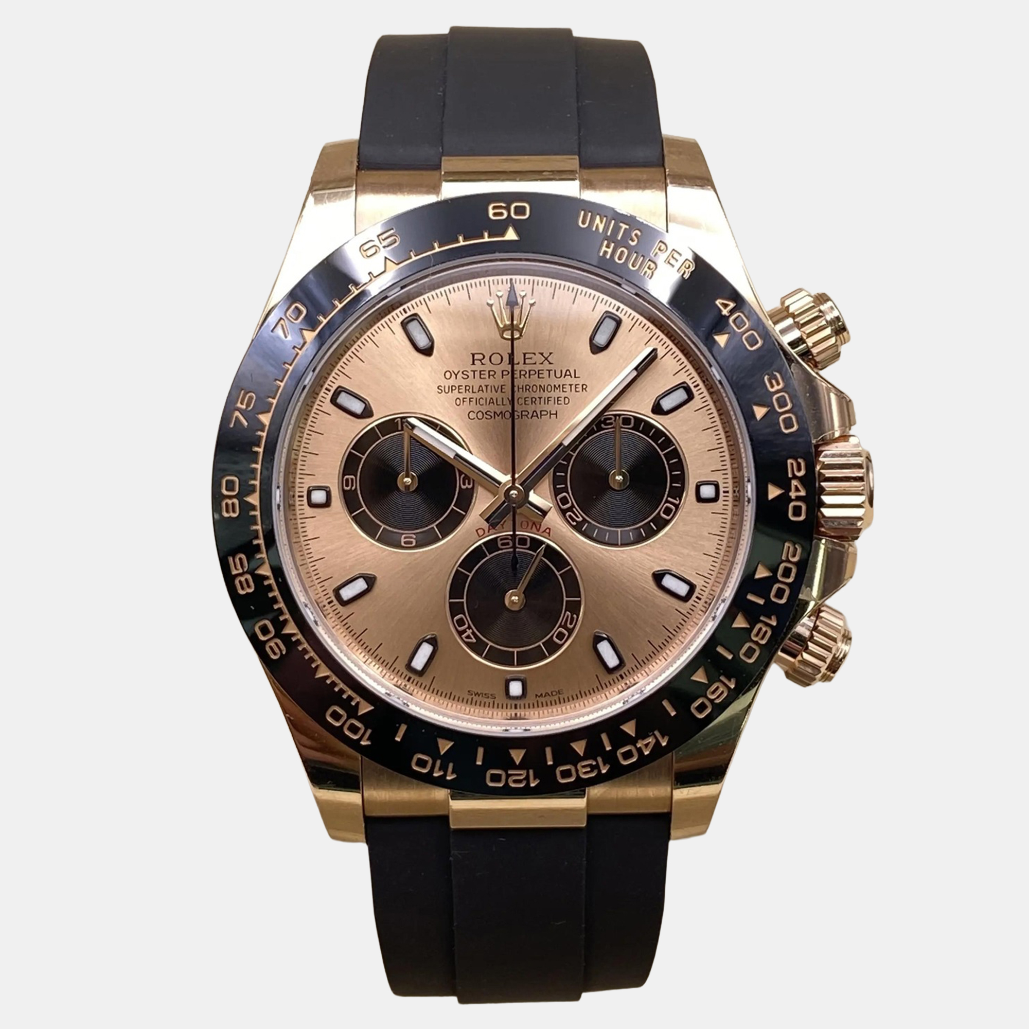 Rolex Cosmograph Daytona 116515LN Automatic Chronograph Pink Dial 18k Rose Gold Men’s Wristwatch 40mm