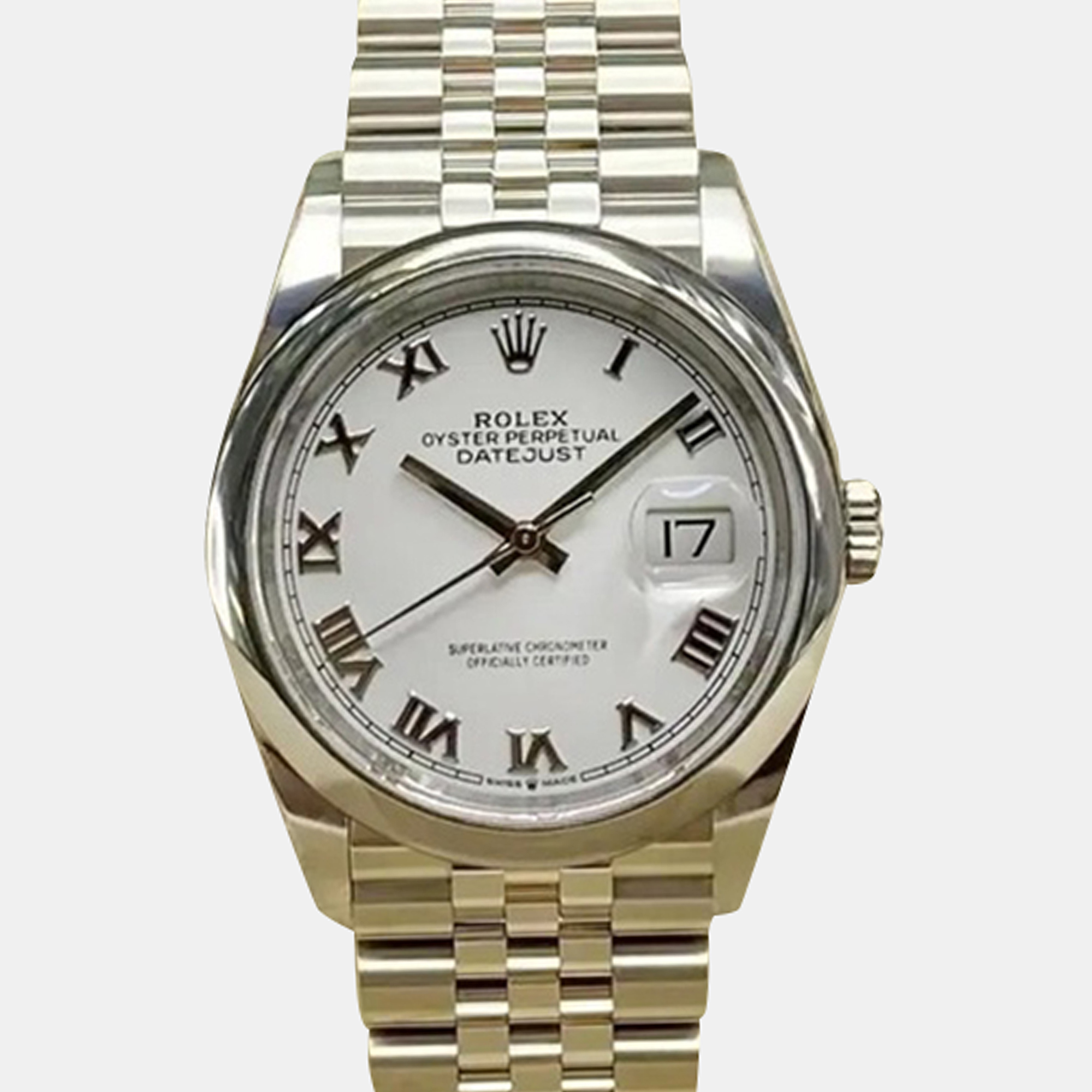 

Rolex Datejust 126200 Automatic White Dial Stainless Steel Men's Wristwatch