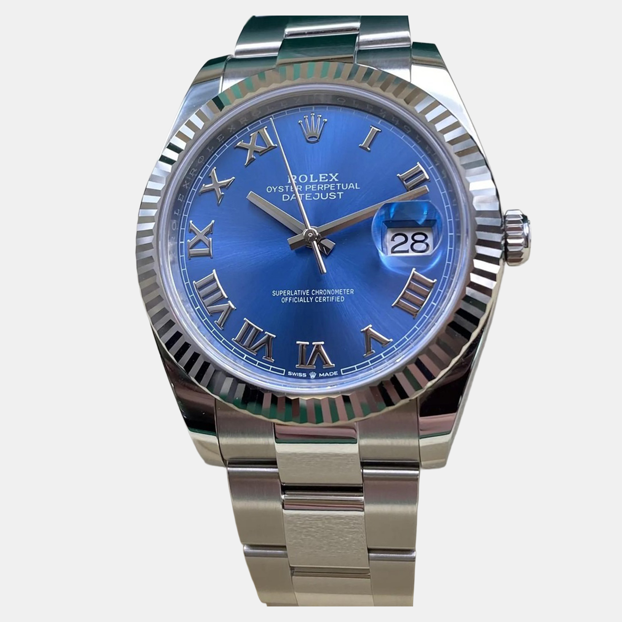 

Rolex Datejust 126334 Automatic Blue Dial Stainless Steel 18k White Gold Men's Wristwatch