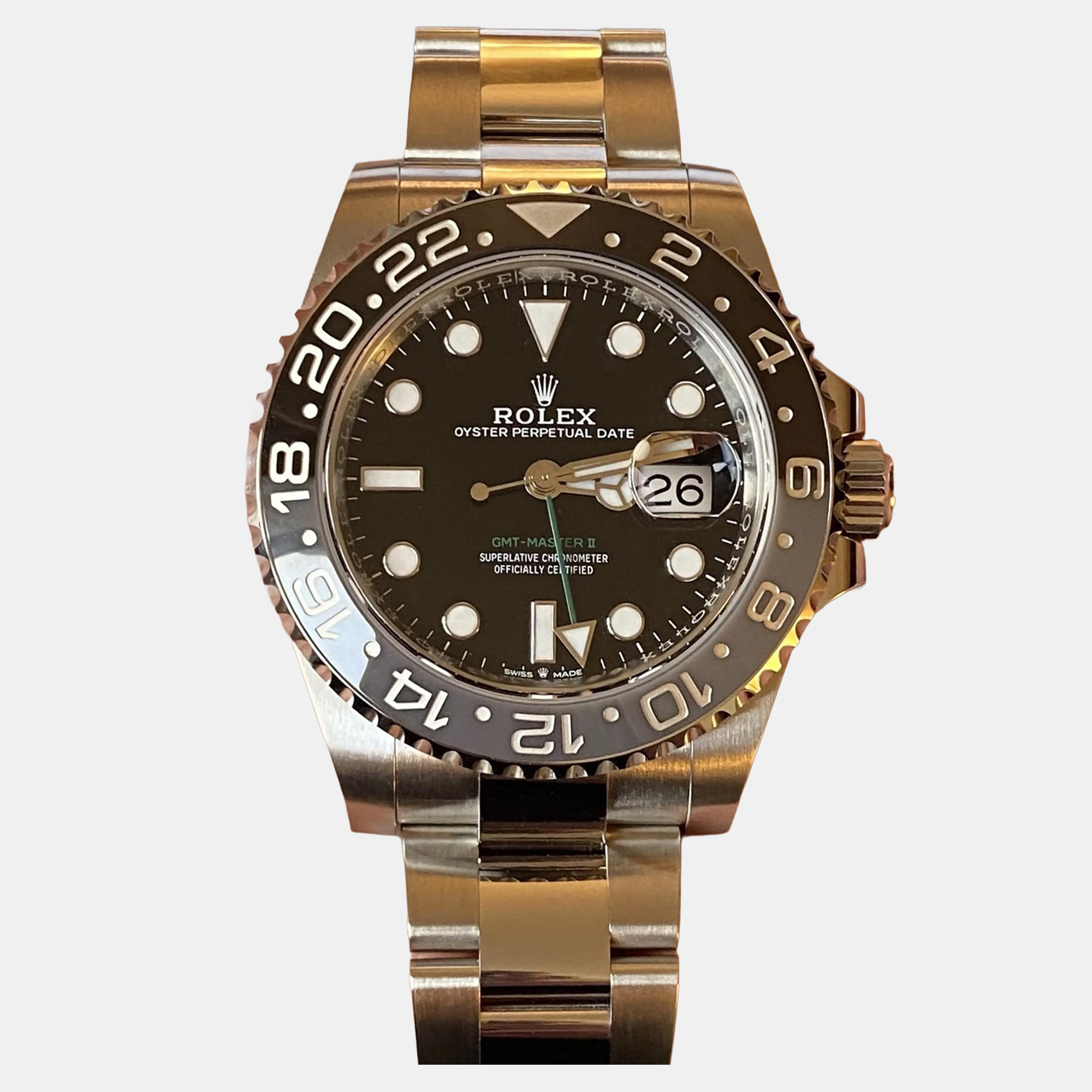 Rolex GMT-Master II 126710GRNR Automatic Black Dial Stainless Steel Men’s Wristwatch 40mm