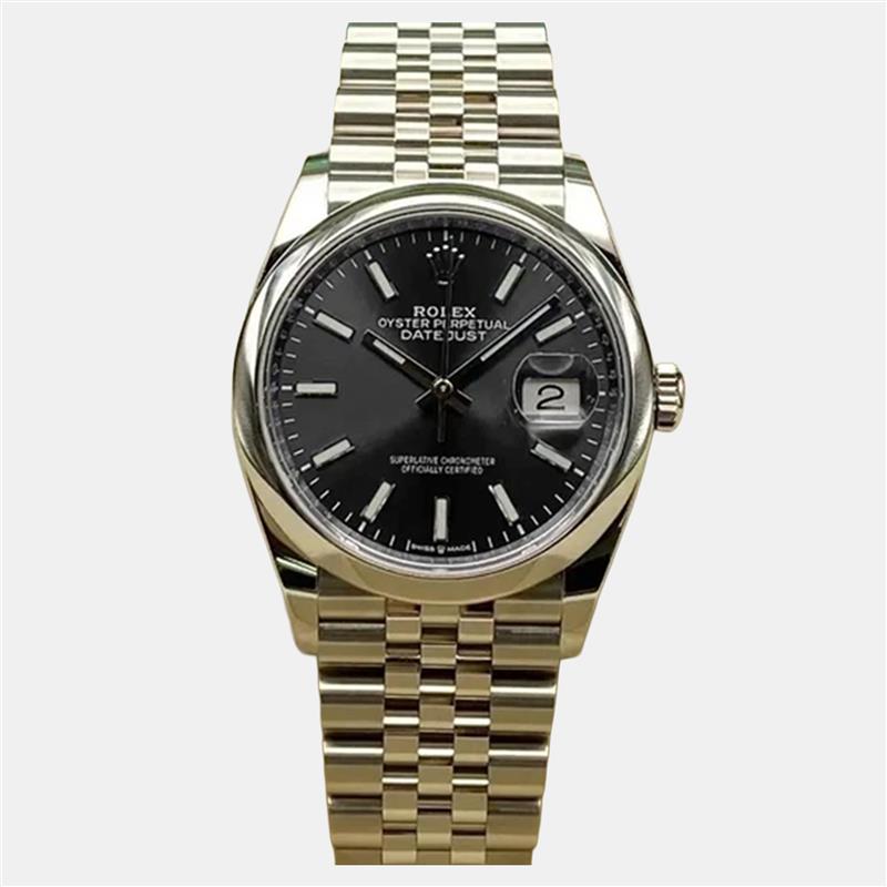 

Rolex Datejust 126200 Automatic Black Dial Stainless Steel Men's Wristwatch 36 mm
