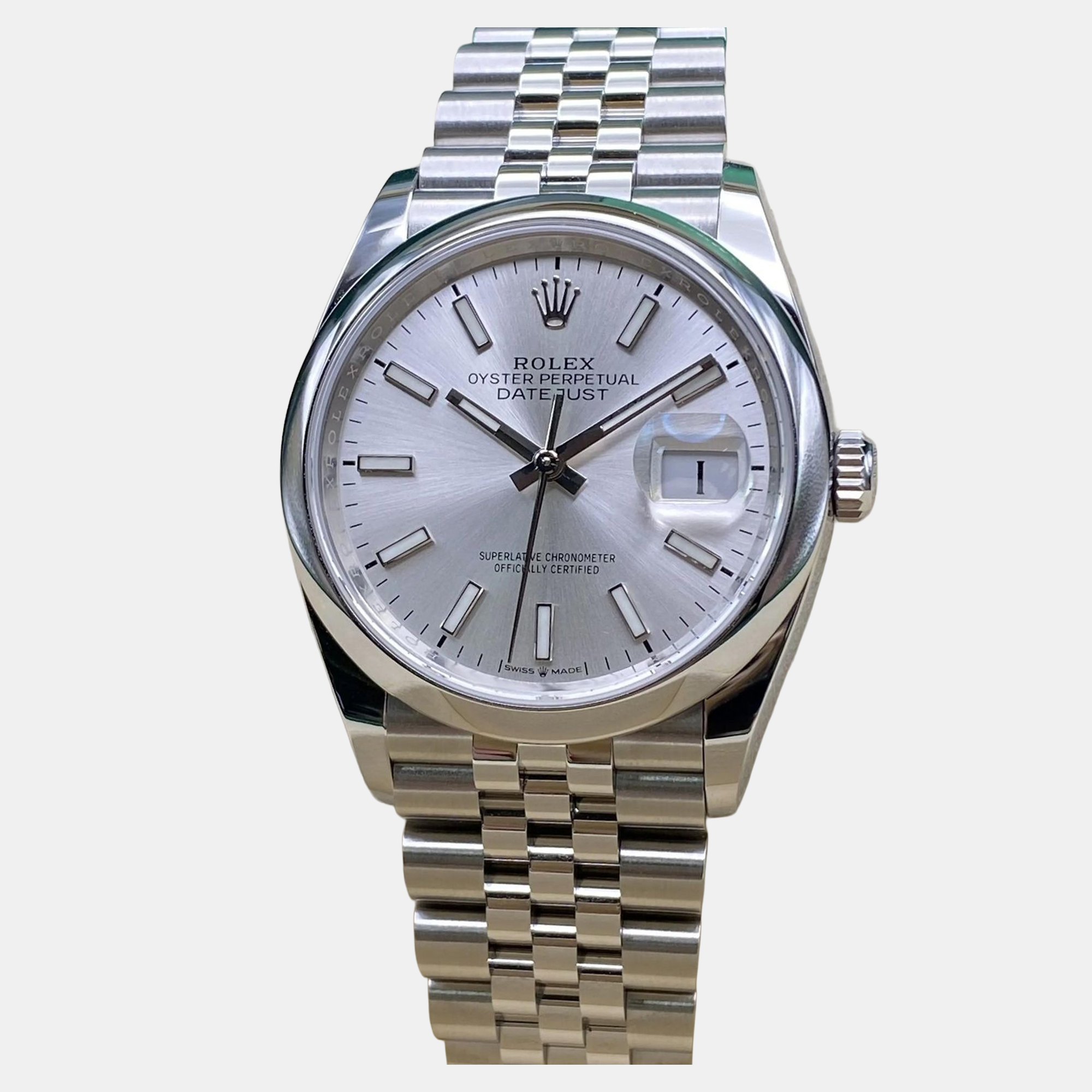 

Rolex Datejust 126200 Automatic Silver Dial Stainless Steel Men's Wristwatch 36 mm