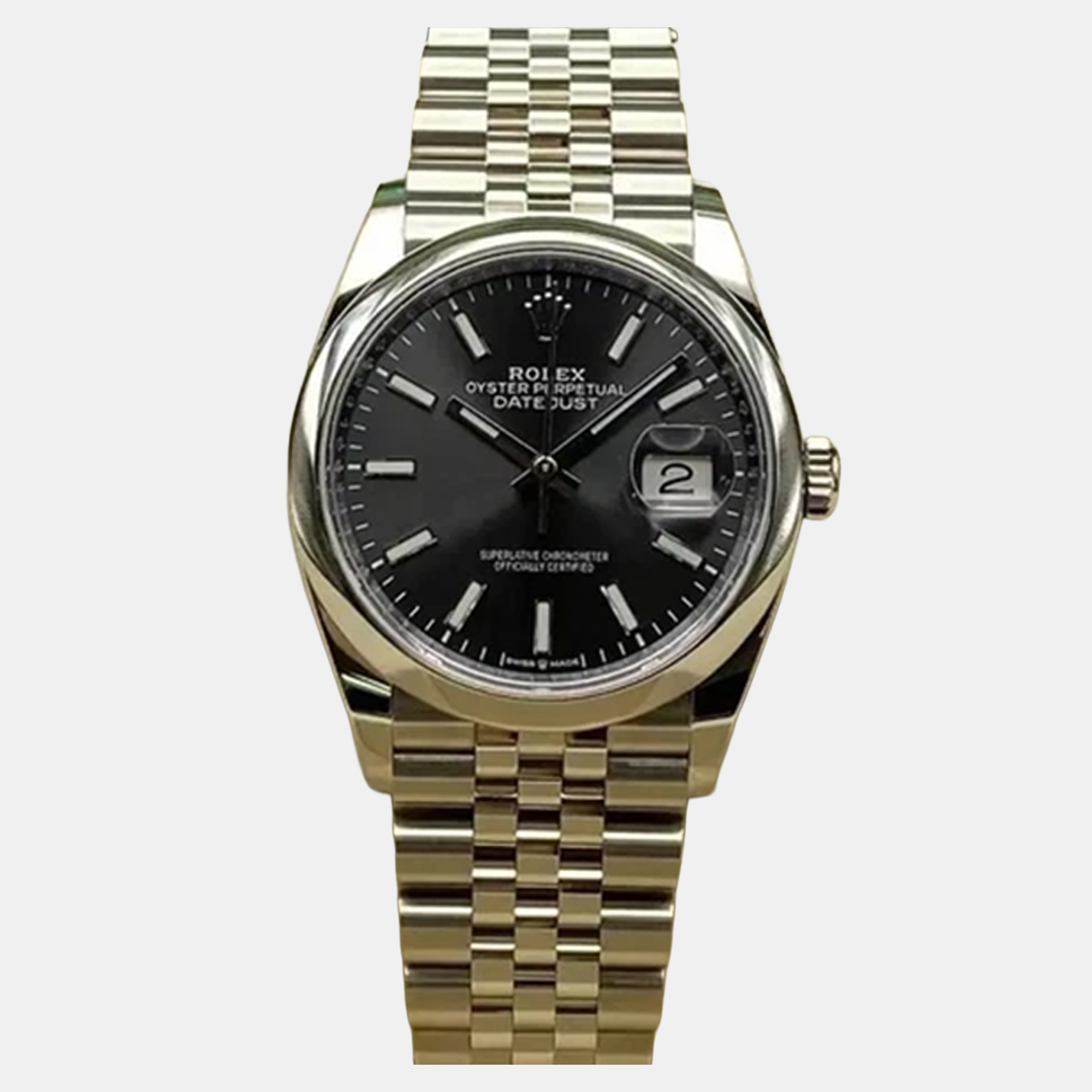 

Rolex Datejust 126200 Automatic Black Dial Stainless Steel Men's Wristwatch 36 mm