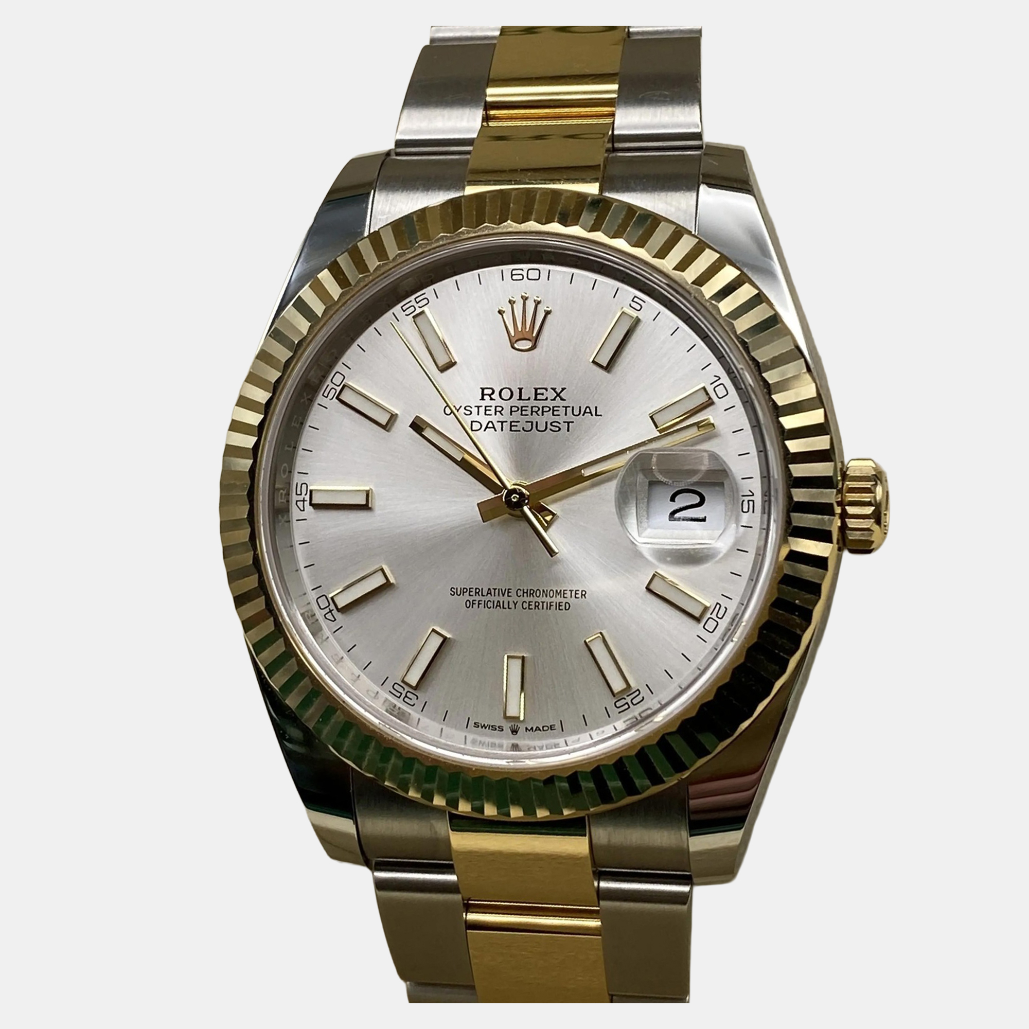 

Rolex Datejust 126333 Automatic Silver Dial Stainless Steel 18k Yellow Gold Men's Wristwatch