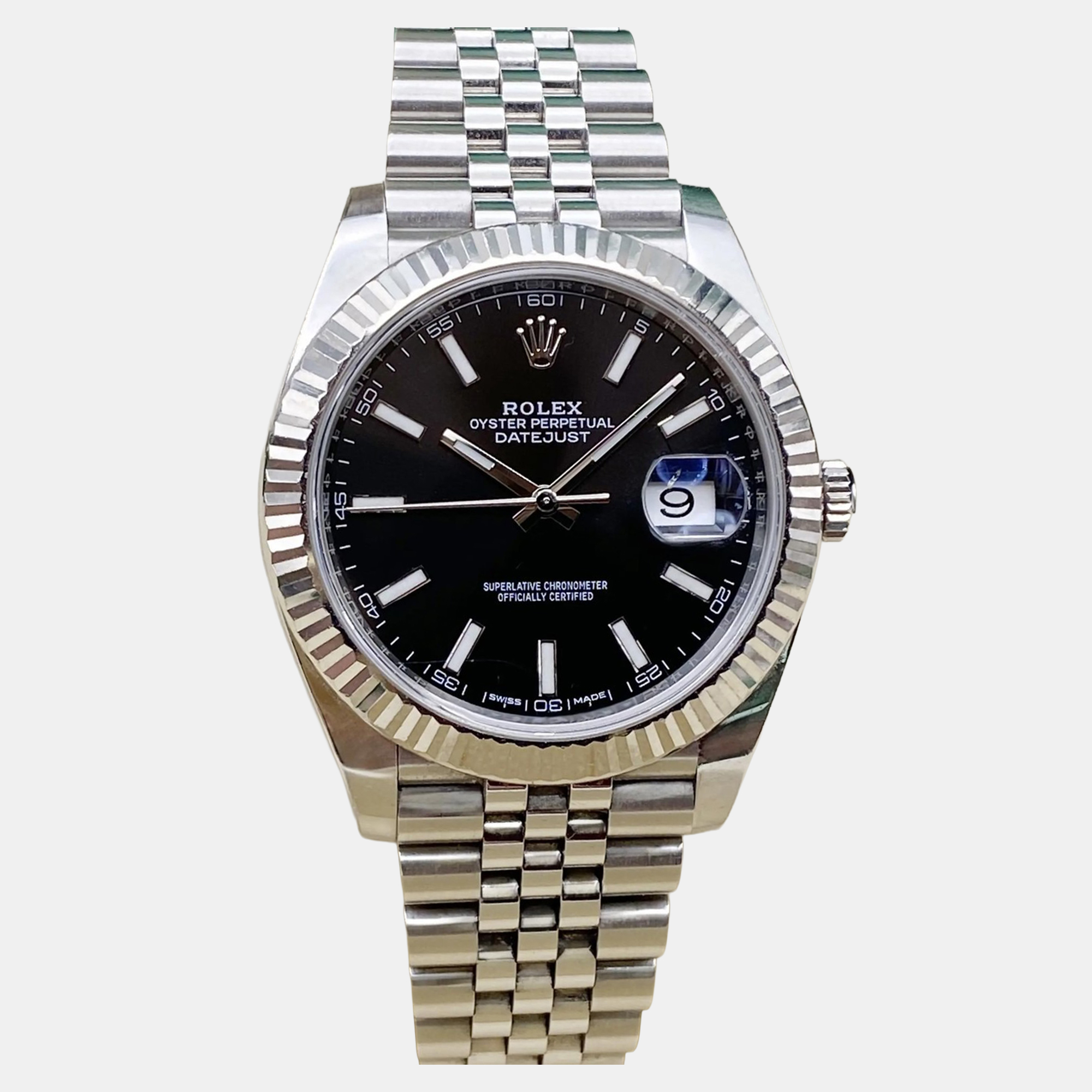 

Rolex Datejust 126334 Automatic Black Dial Stainless Steel 18k White Gold Men's Wristwatch