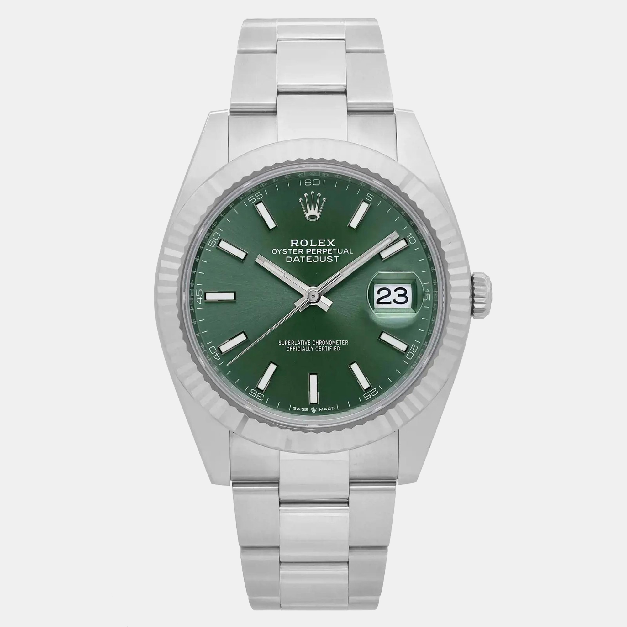 

Rolex Datejust 126334 Automatic Mint Green Dial Stainless Steel Men's Wristwatch