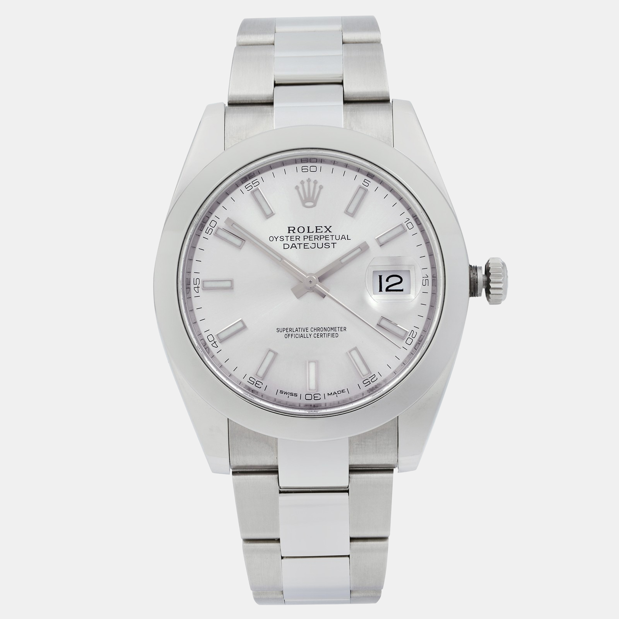 

Rolex Datejust 41 126300 Automatic Silver Dial Stainless Steel Men's Wristwatch
