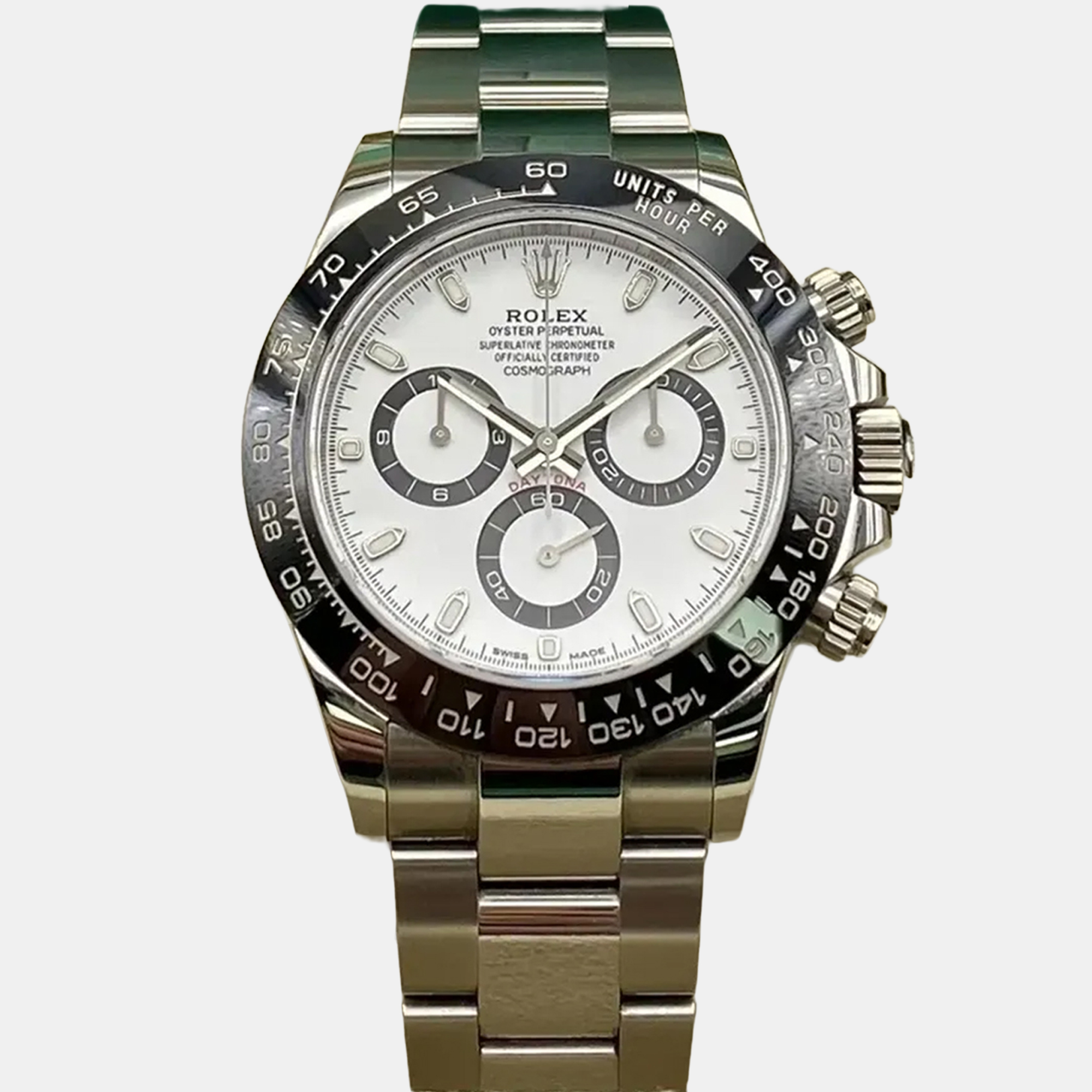 

RolexCosmograph Daytona 116500LN Automatic Chronograph White Dial Stainless Steel Men's Wristwatch