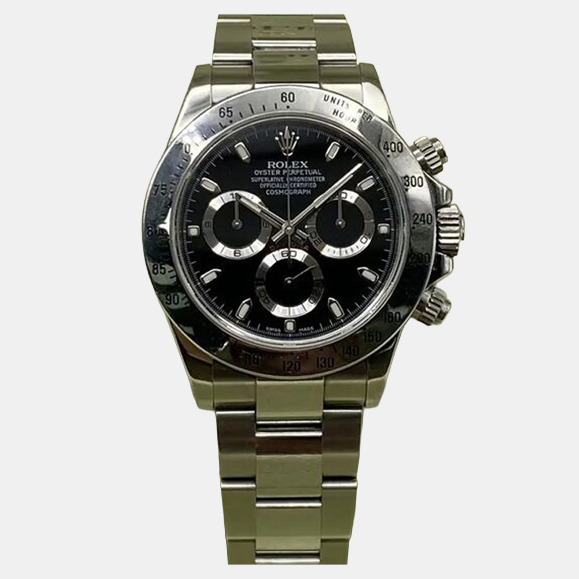 

Rolex Cosmograph Daytona 116520 Automatic Chronograph Black Dial Stainless Steel Men's Wristwatch