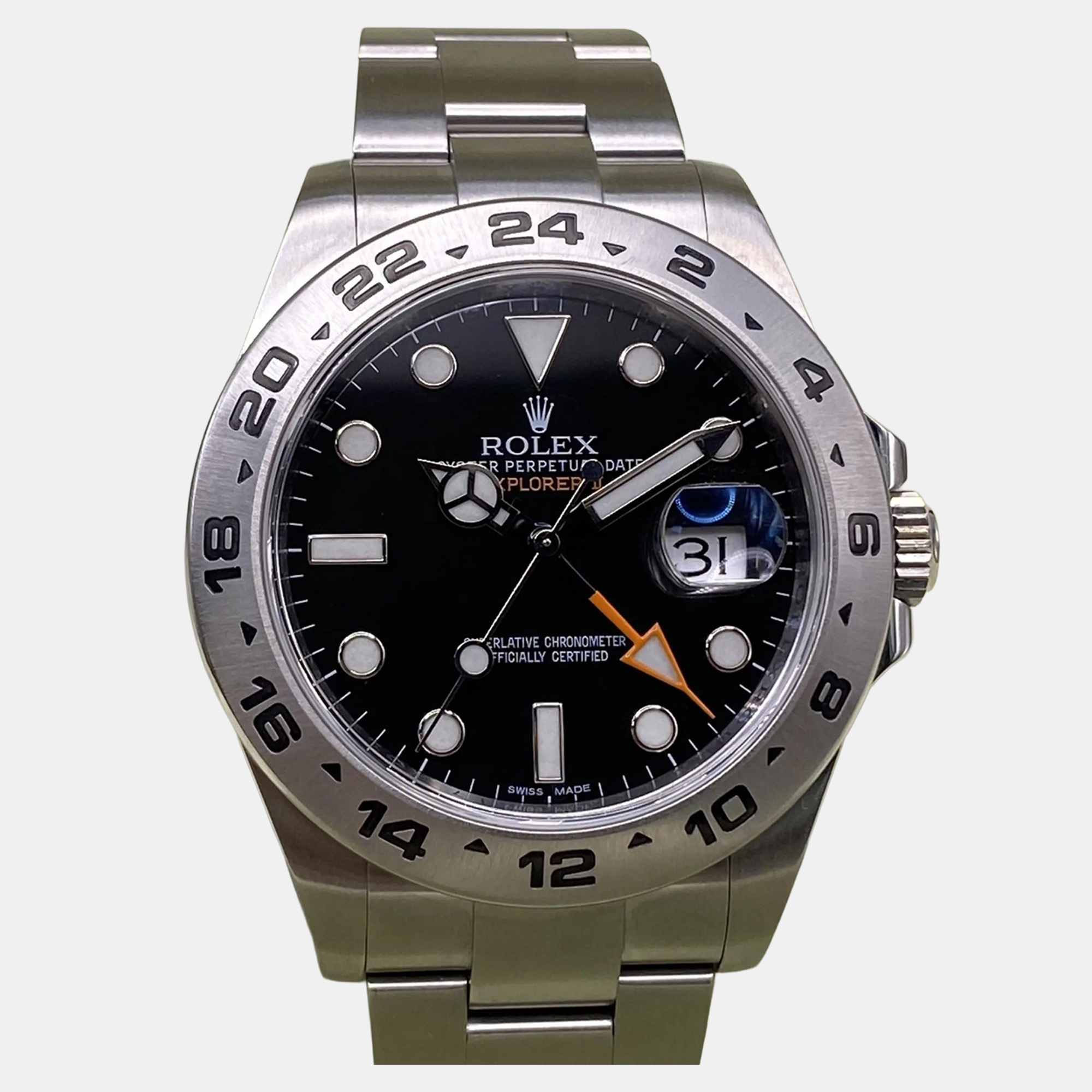 

Rolex Explorer II 216570 Automatic Black Dial Stainless Steel Men's Wristwatch
