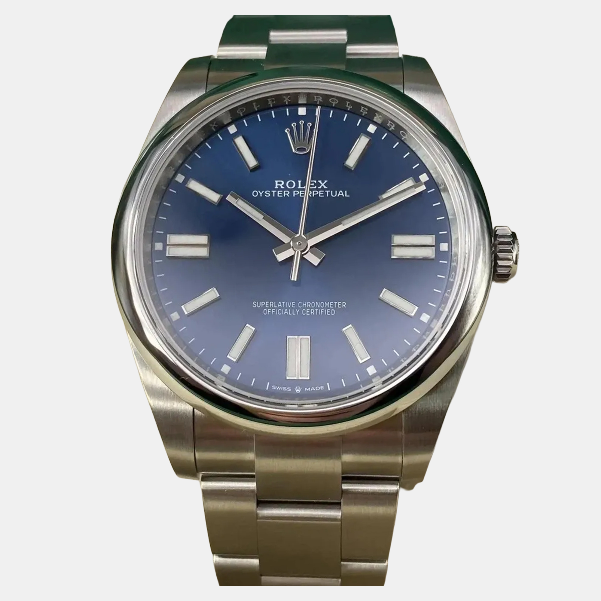 

Rolex Oyster Perpetual 124300 Automatic Blue Dial Stainless Steel Men's Wristwatch 41 mm