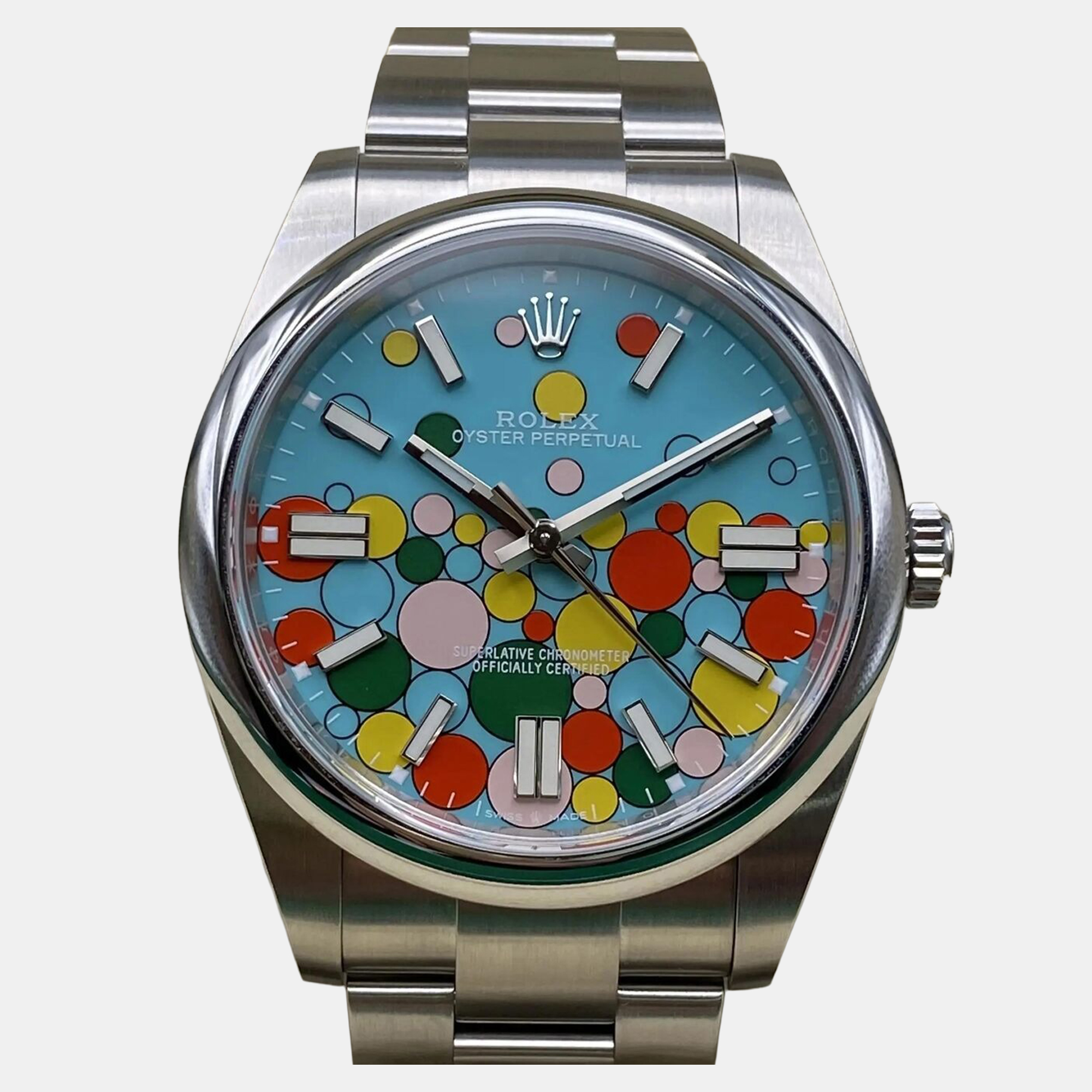 

Rolex Oyster Perpetual 124300 Automatic Celebration Dial Stainless Steel Men's Wristwatch 41 mm, Blue