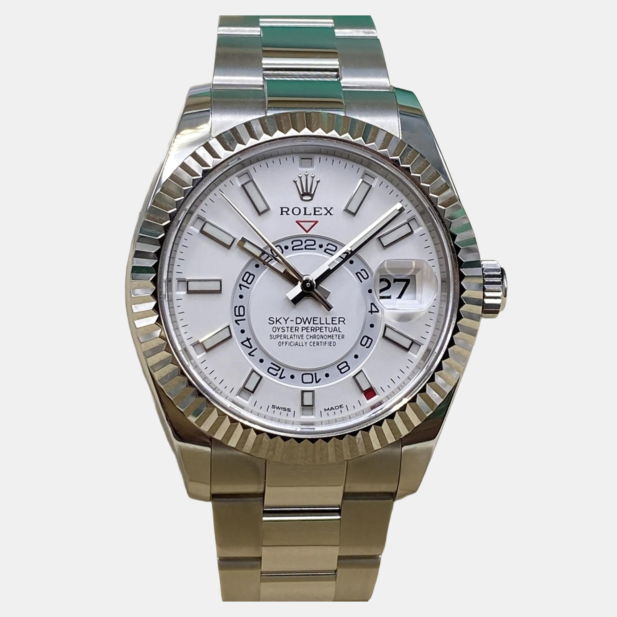 

Rolex Sky-Dweller 326934 Automatic White Dial Stainless Steel 18k White Gold Men's Wristwatch