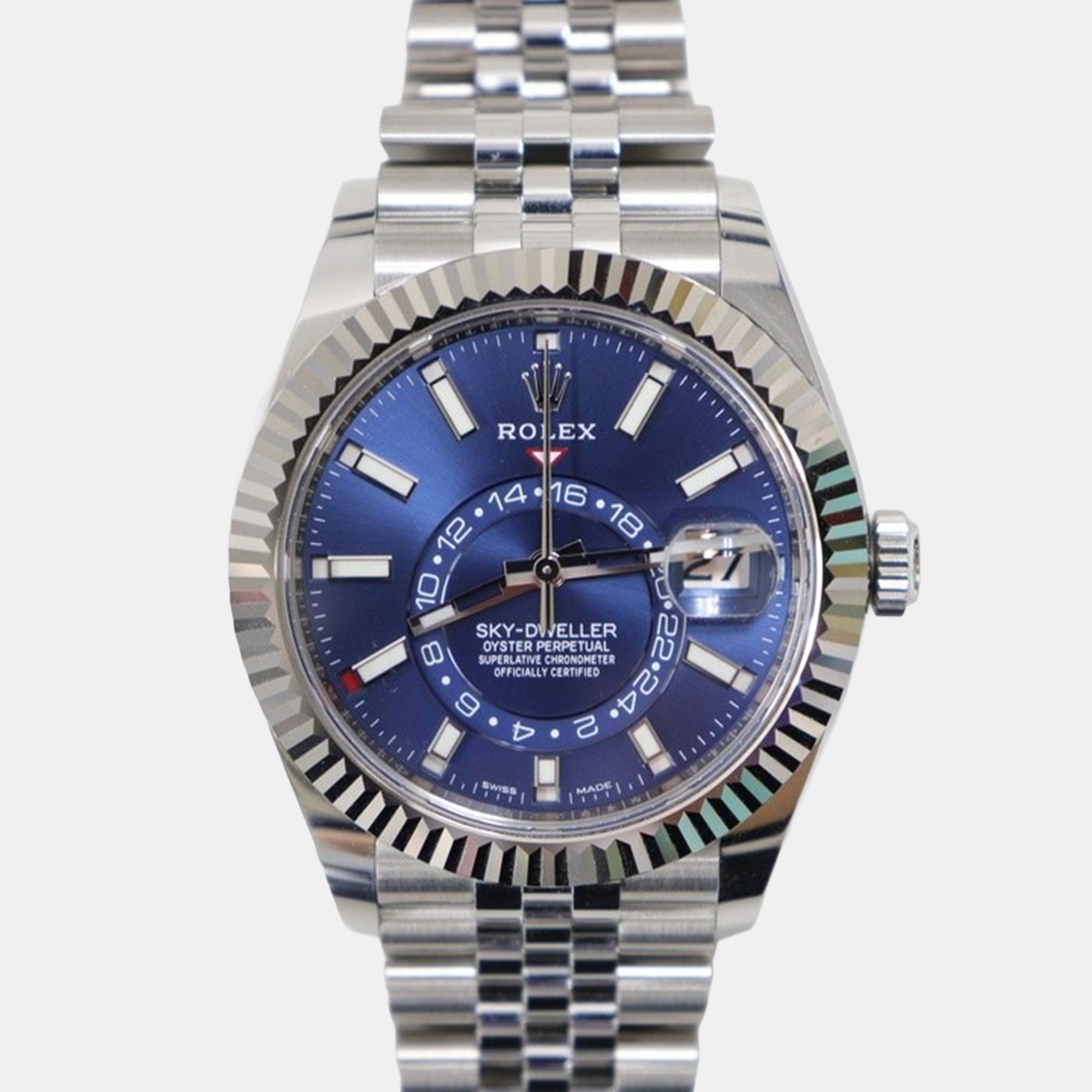 

Rolex Sky-Dweller 326934 Automatic Blue Dial Stainless Steel 18k White Gold Men's Wristwatch