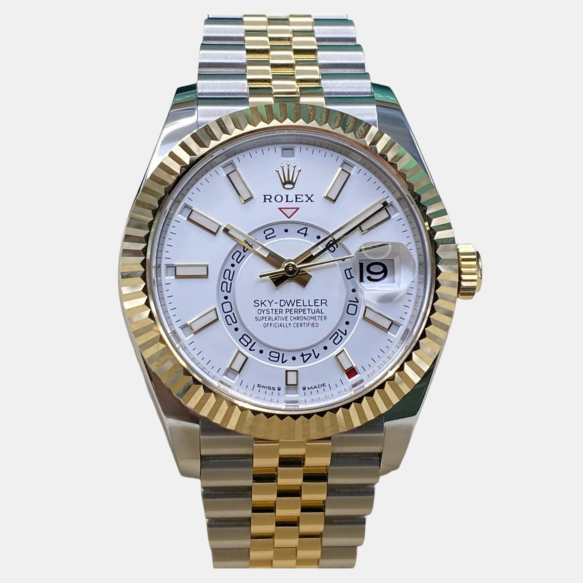 

Rolex Sky-Dweller 336933 Automatic White Dial Stainless Steel Yellow Gold Men's Wristwatch