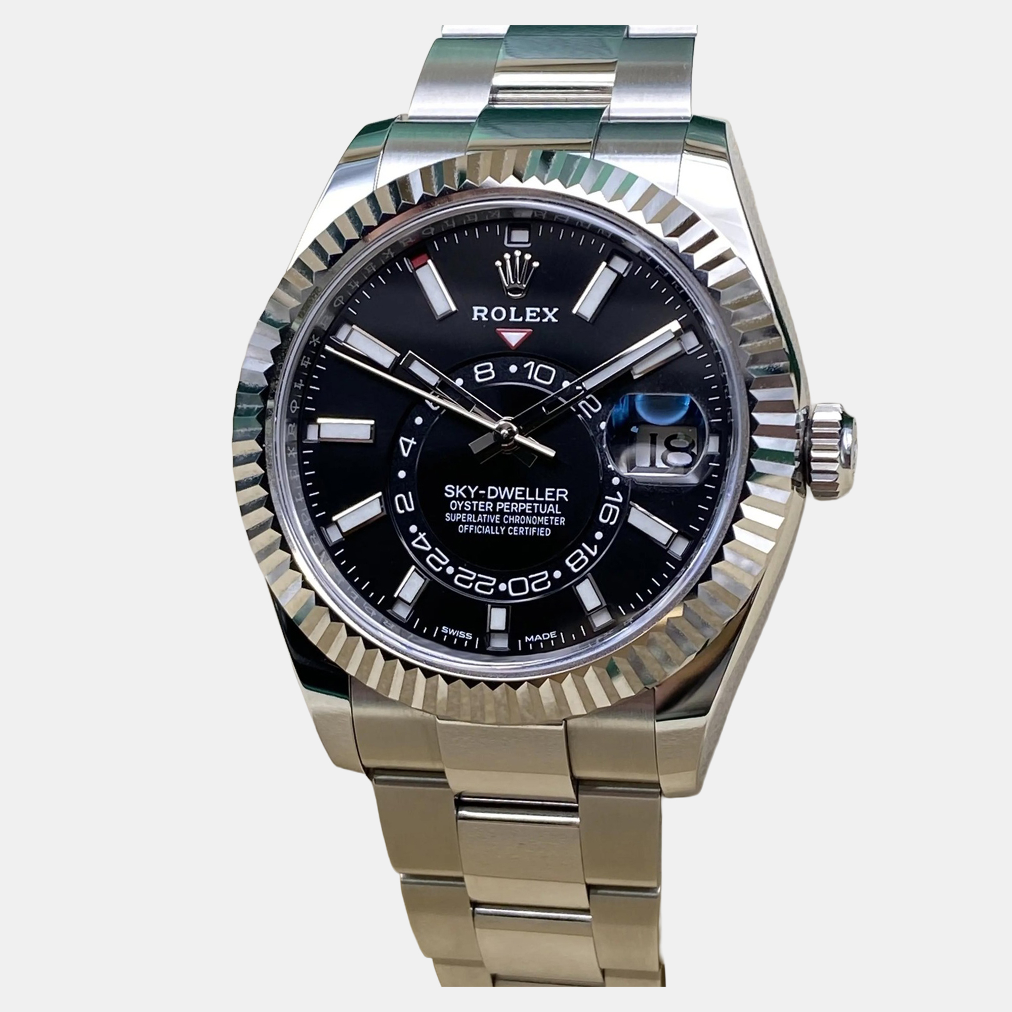 

Rolex Sky-Dweller 326934 Automatic Black Dial Stainless Steel Men's Wristwatch