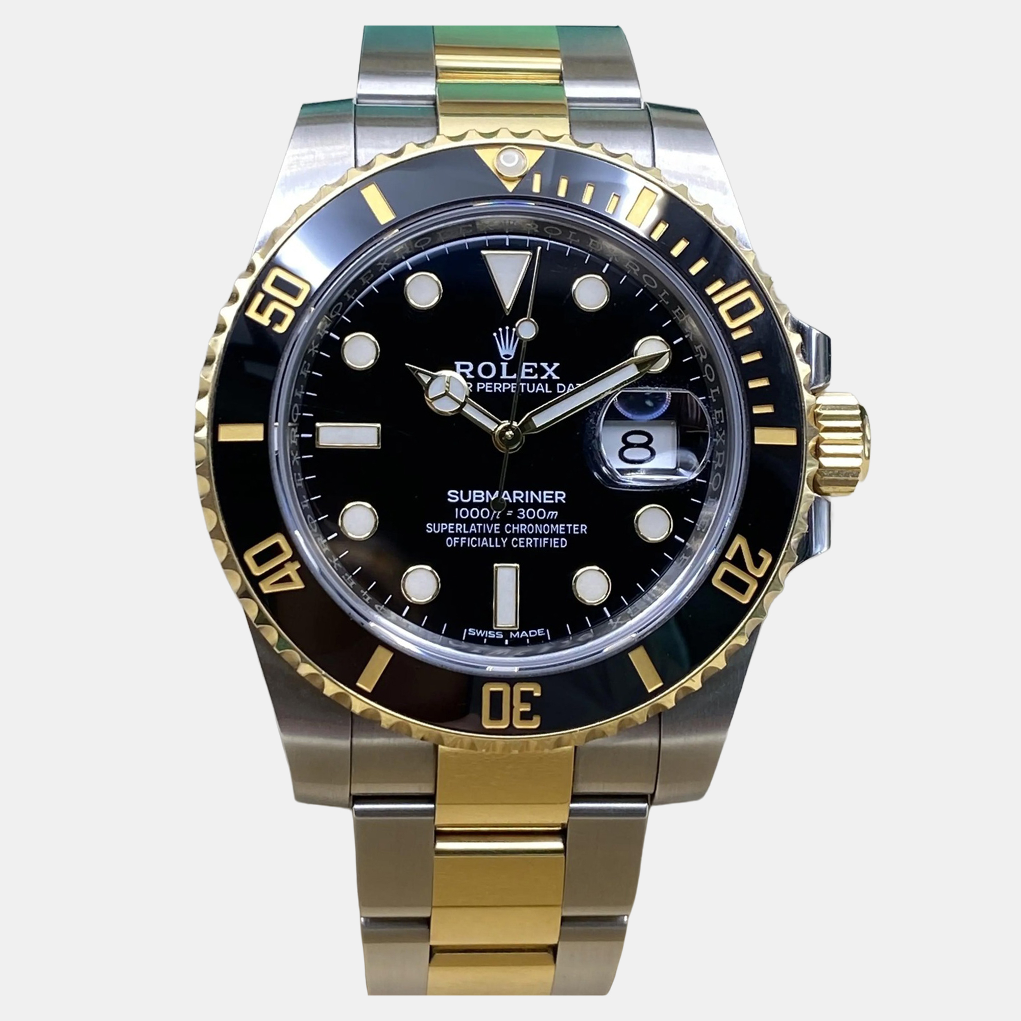 

Rolex Submariner 116613LN Automatic Black Dial Stainless Steel 18k Yellow Gold Men's Wristwatch