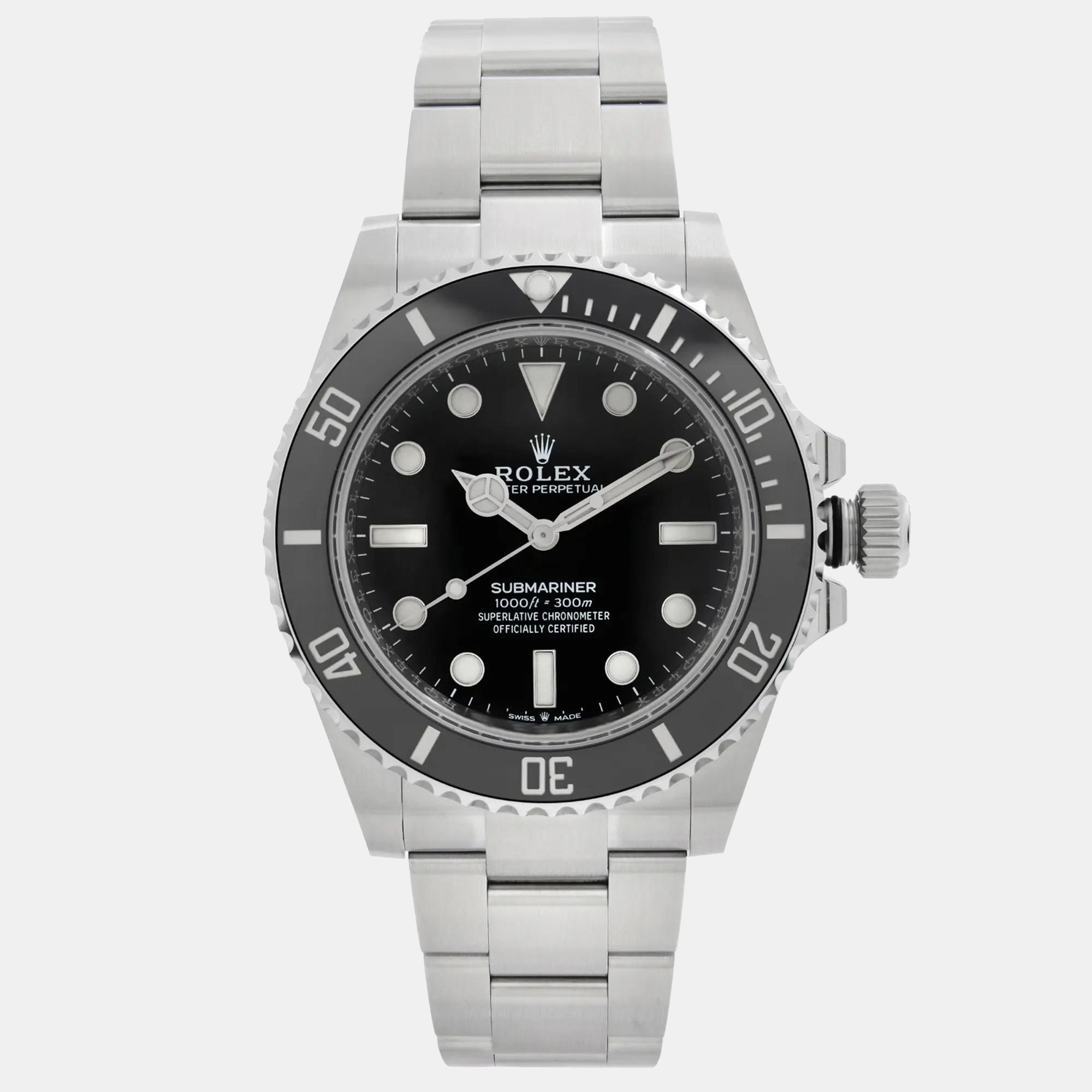 

Rolex Submariner 124060 Automatic Black Dial Stainless Steel Men's Wristwatch