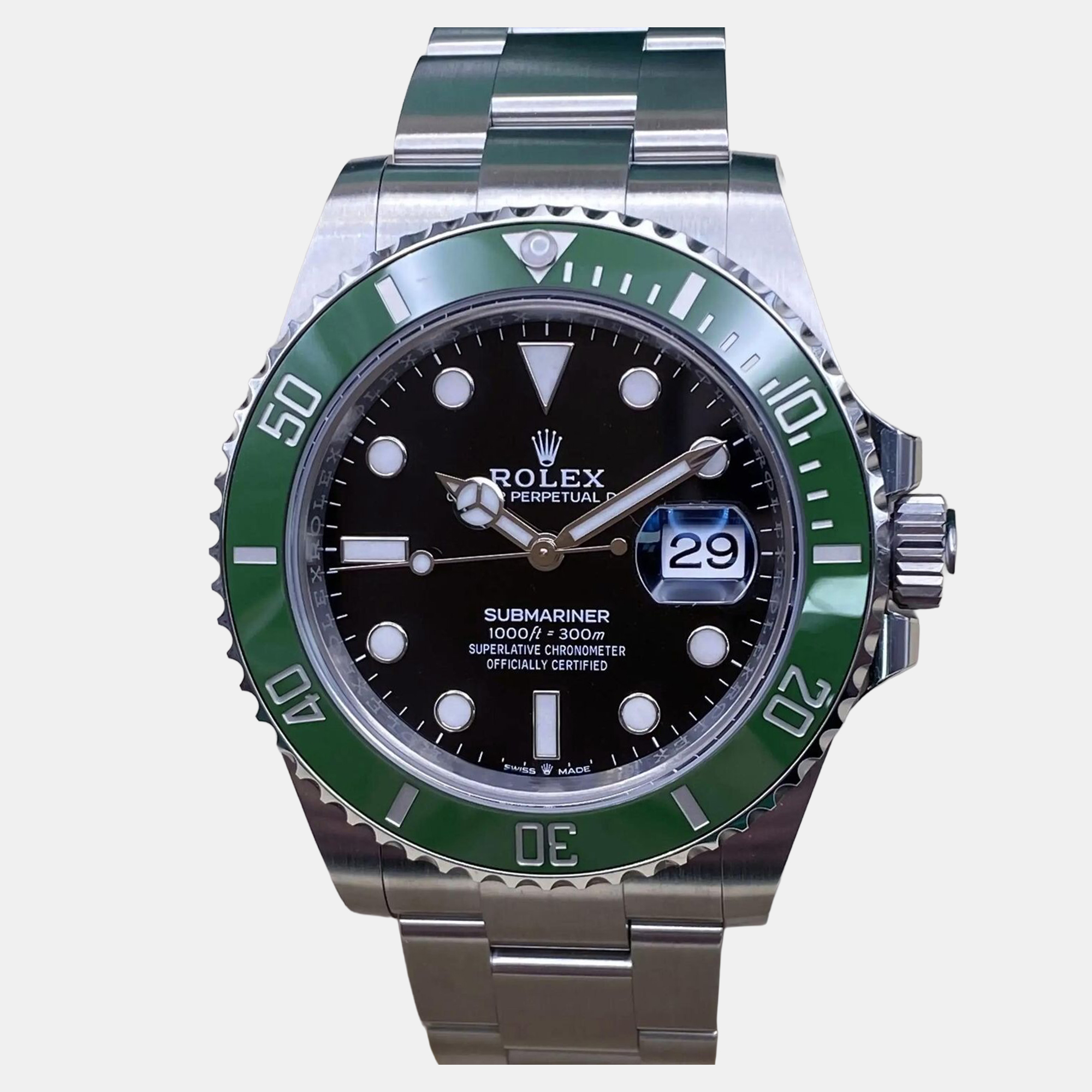 

Rolex Submariner Kermit 126610LV Automatic Black Dial Stainless Steel Men's Wristwatch