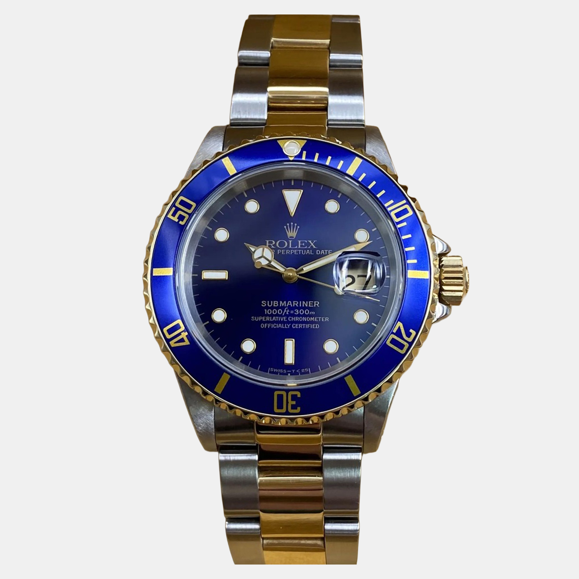 

Rolex Submariner 16613 Automatic Blue Dial Stainless Steel 18k Yellow Gold Men's Wristwatch