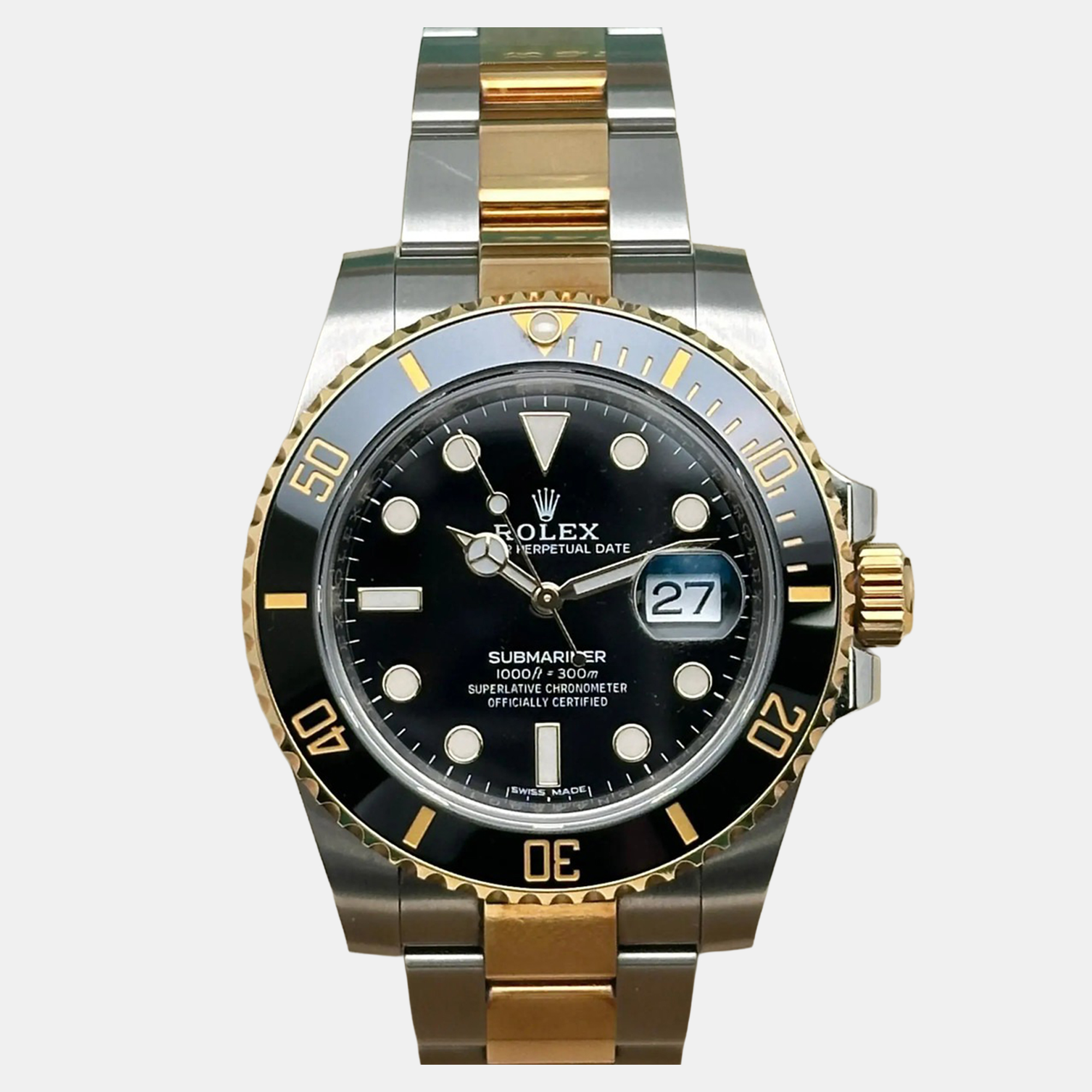 

Rolex Submariner 116613LN Automatic Black Dial Stainless Steel 18k Yellow Gold Men's Wristwatch