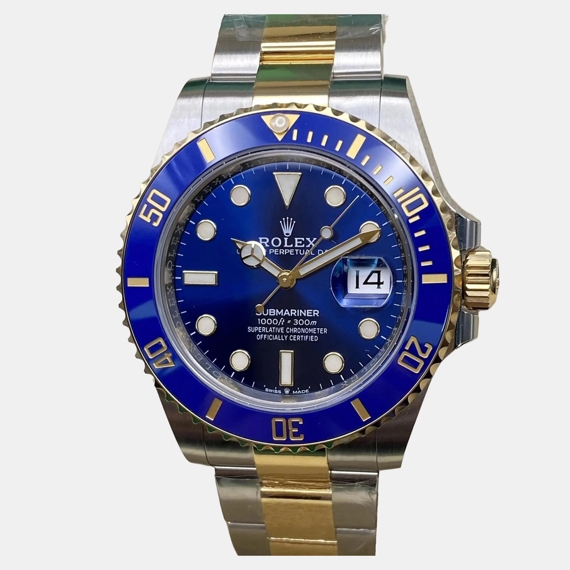 Rolex Submariner 126613LB Automatic Blue Dial Stainless Steel 18k Yellow Gold Men’s Wristwatch 41mm