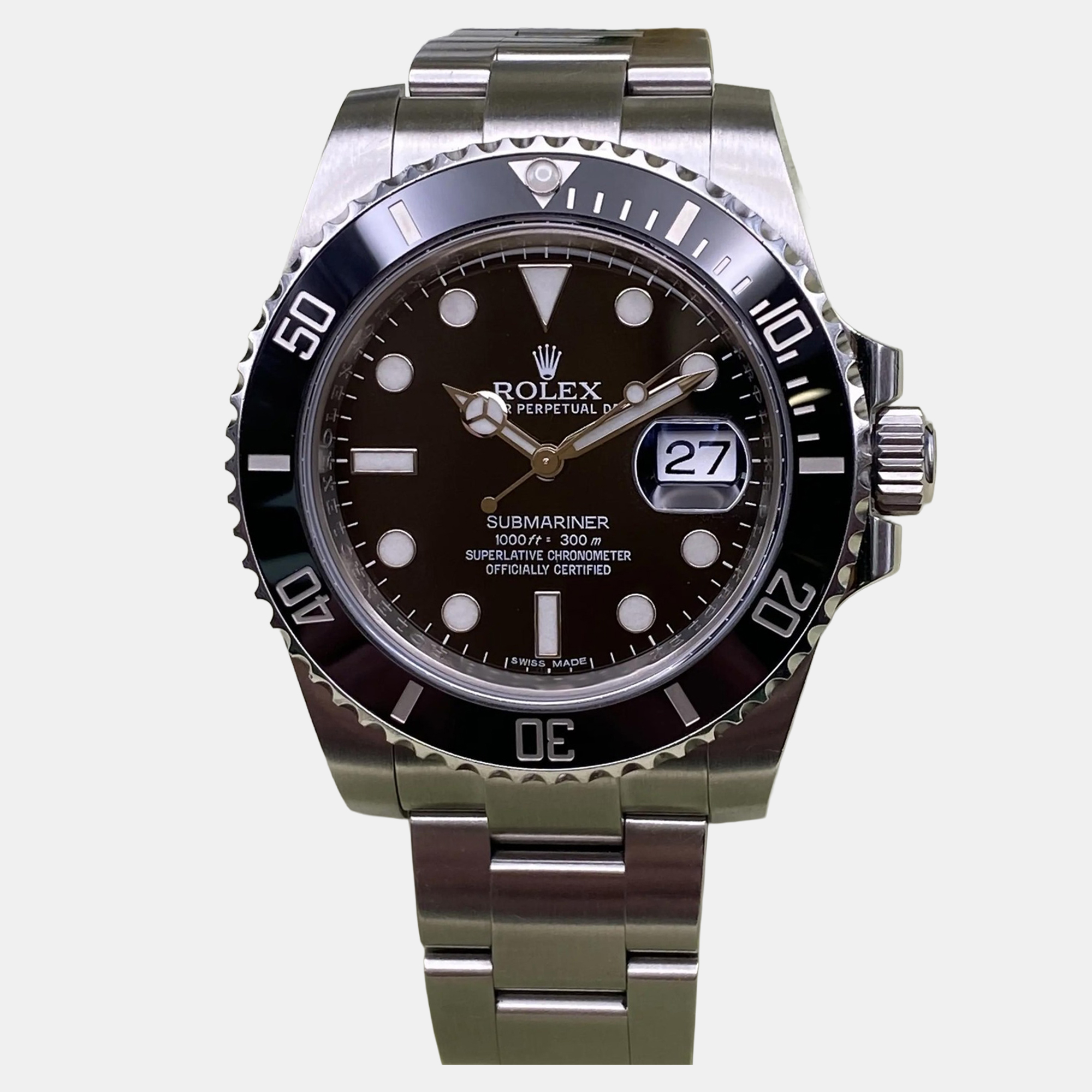 

Rolex Submariner Date 116610LN Automatic Black Dial Stainless Steel Ceramic Men's Wristwatch