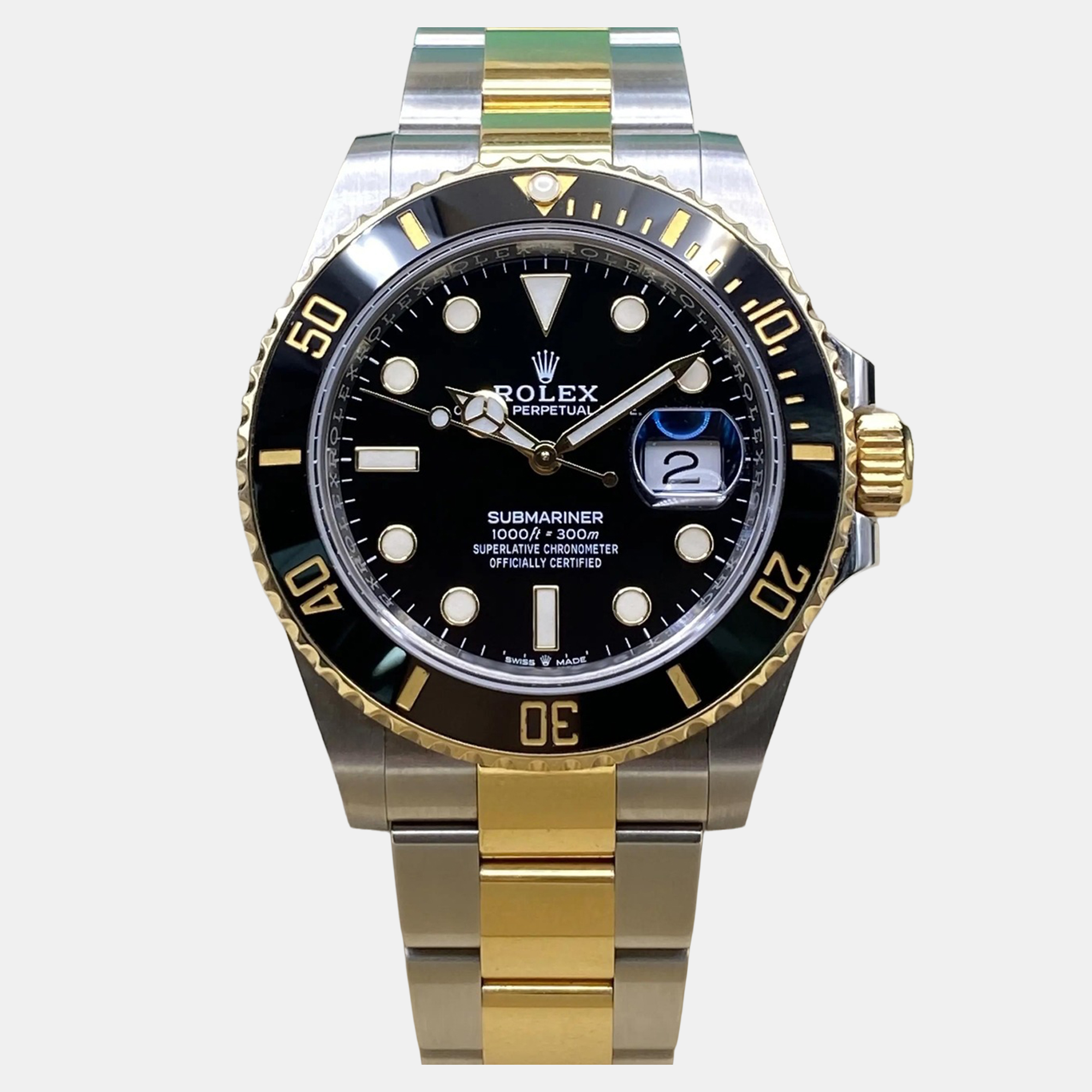 Rolex Submariner Date 126613LN Automatic Black Dial Stainless Steel 18k Yellow Gold Men’s Wristwatch 41mm