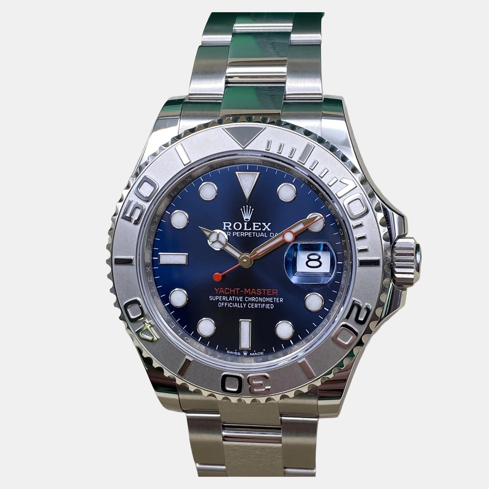 

Rolex Yacht-Master 126622 Automatic Blue Dial Platinum Stainless Steel Men's Wristwatch