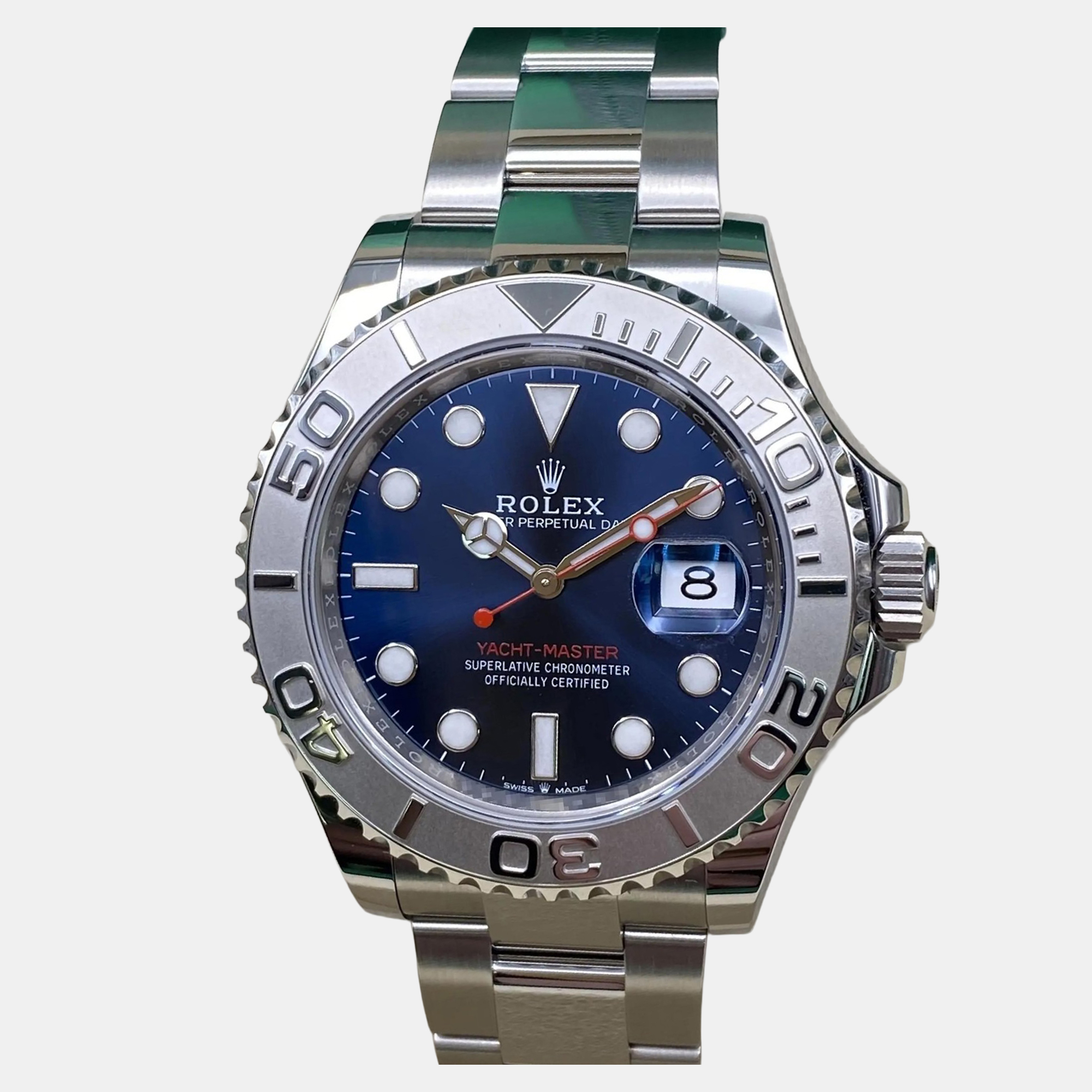 

Rolex Yacht-Master 126622 Automatic Blue Dial Platinum Stainless Steel Men's Wristwatch