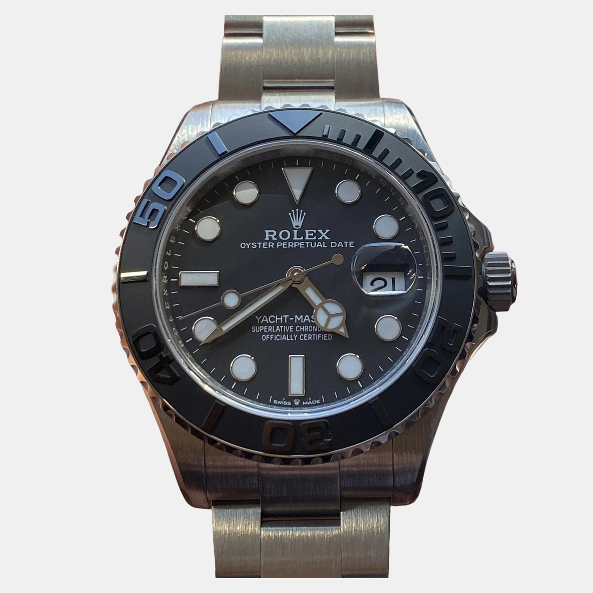 

Rolex Yacht-Master 226627 Automatic Black Dial Titanium Men's Wristwatch