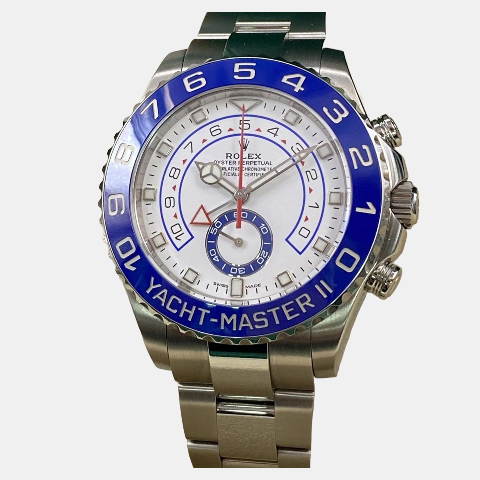 

Rolex Yacht-Master II 116680 Automatic Chronograph White Dial Stainless Steel Men's Wristwatch 44 mm