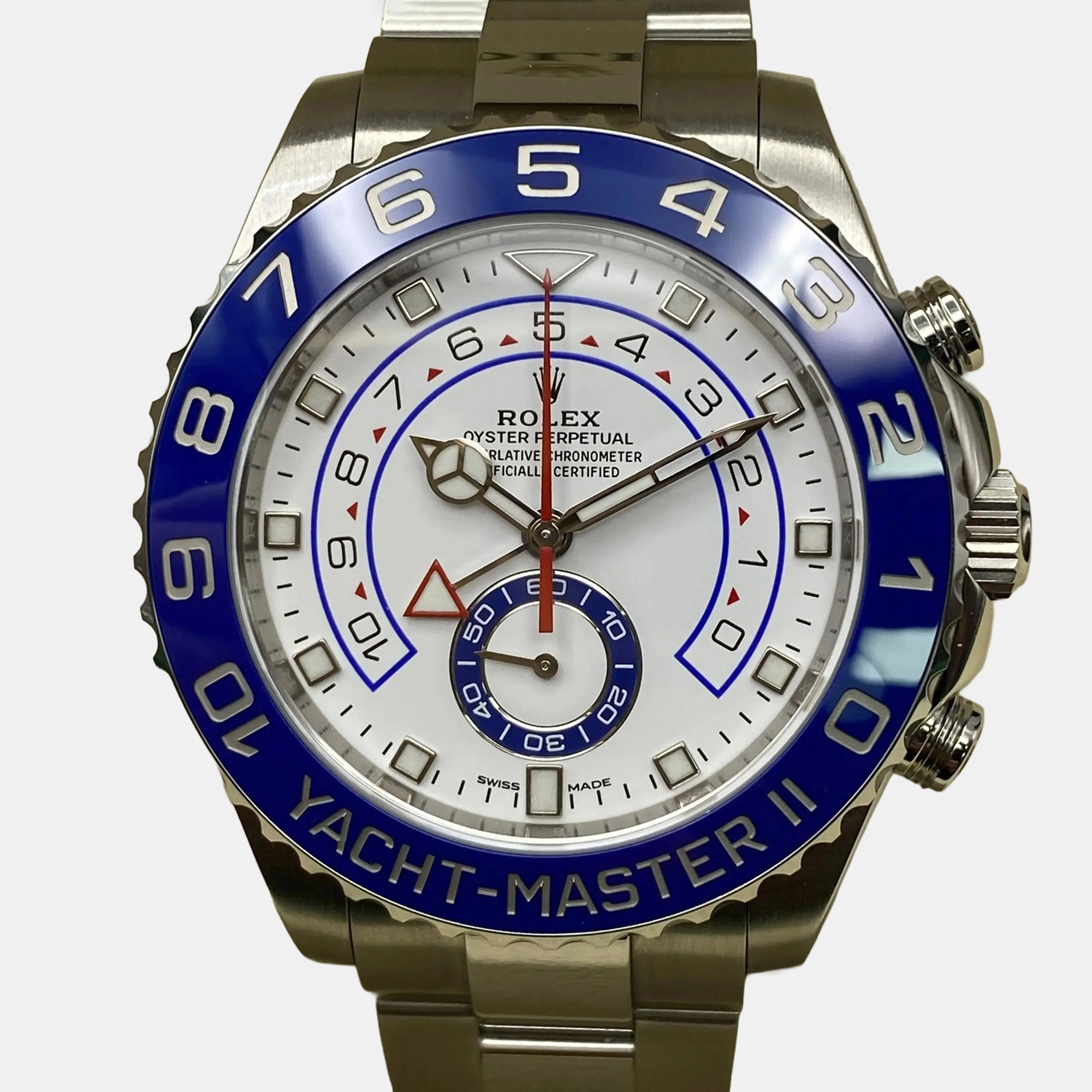

Rolex Yacht-Master II 116680 Automatic Chronograph White Dial Stainless Steel Men's Wristwatch 44 mm