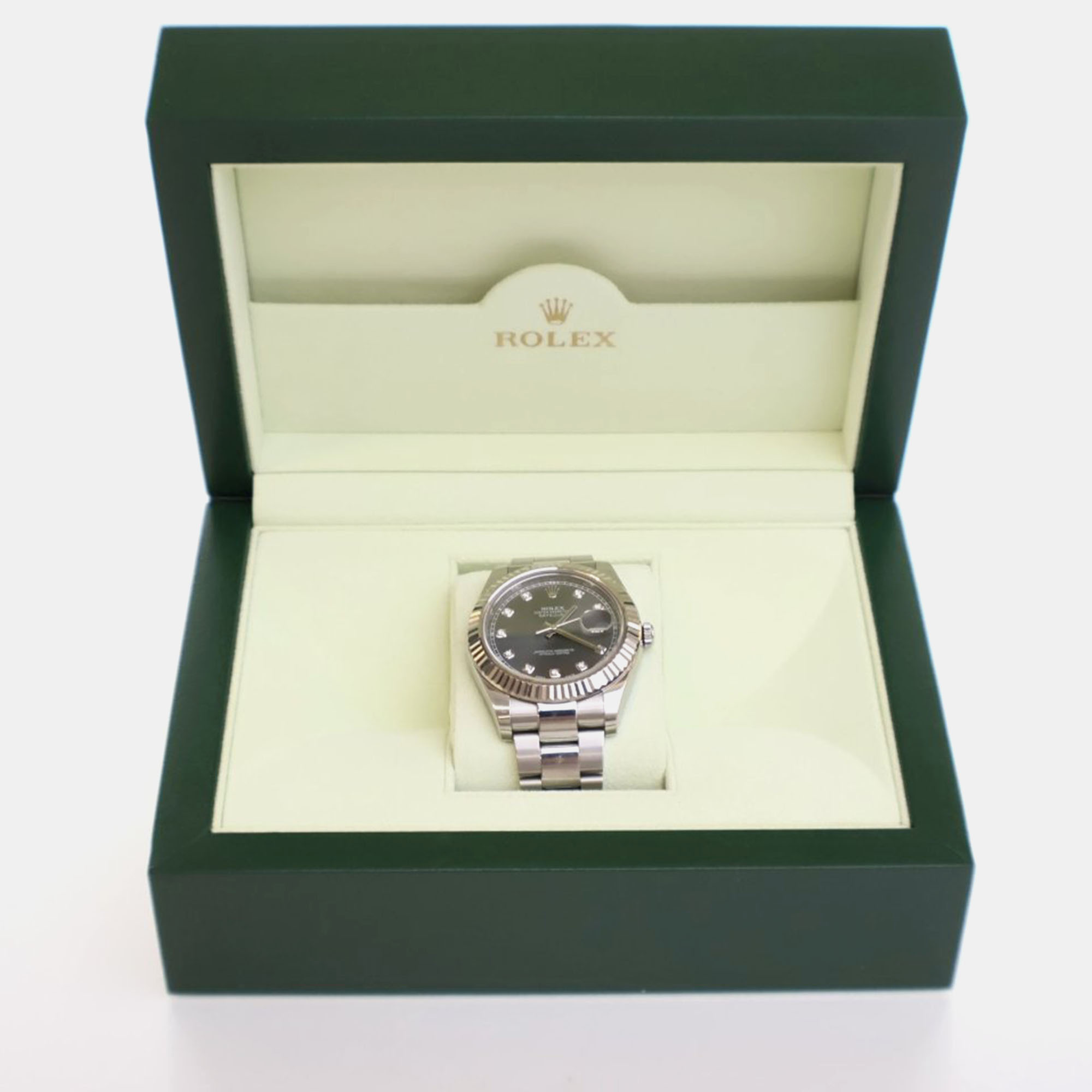 

Rolex Datejust 116334 Automatic Diamonds Stainless Steel Men's Wristwatch 41 mm, Black