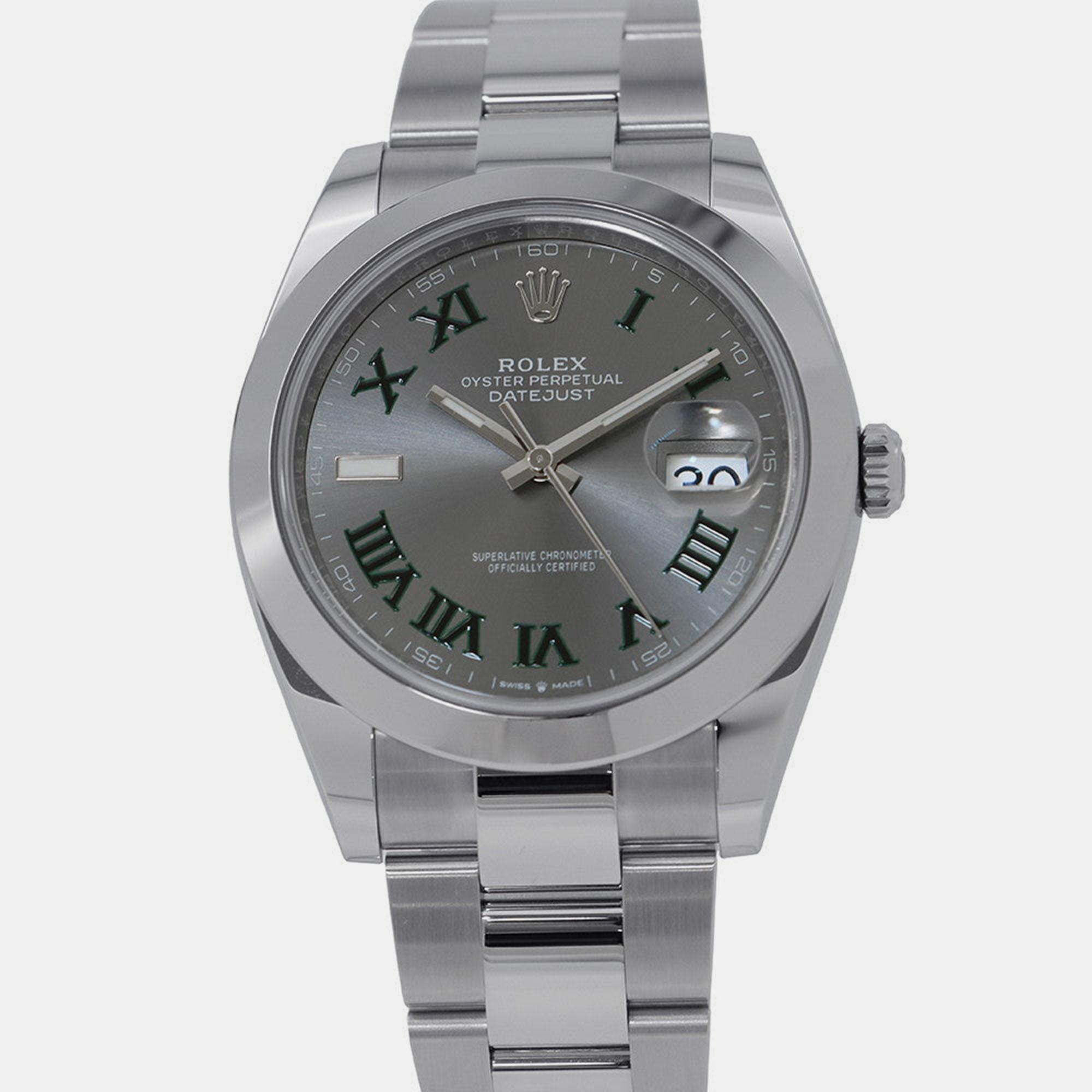 

Rolex Datejust 126300 Automatic Grey Stainless Steel Men's Wristwatch 41 mm