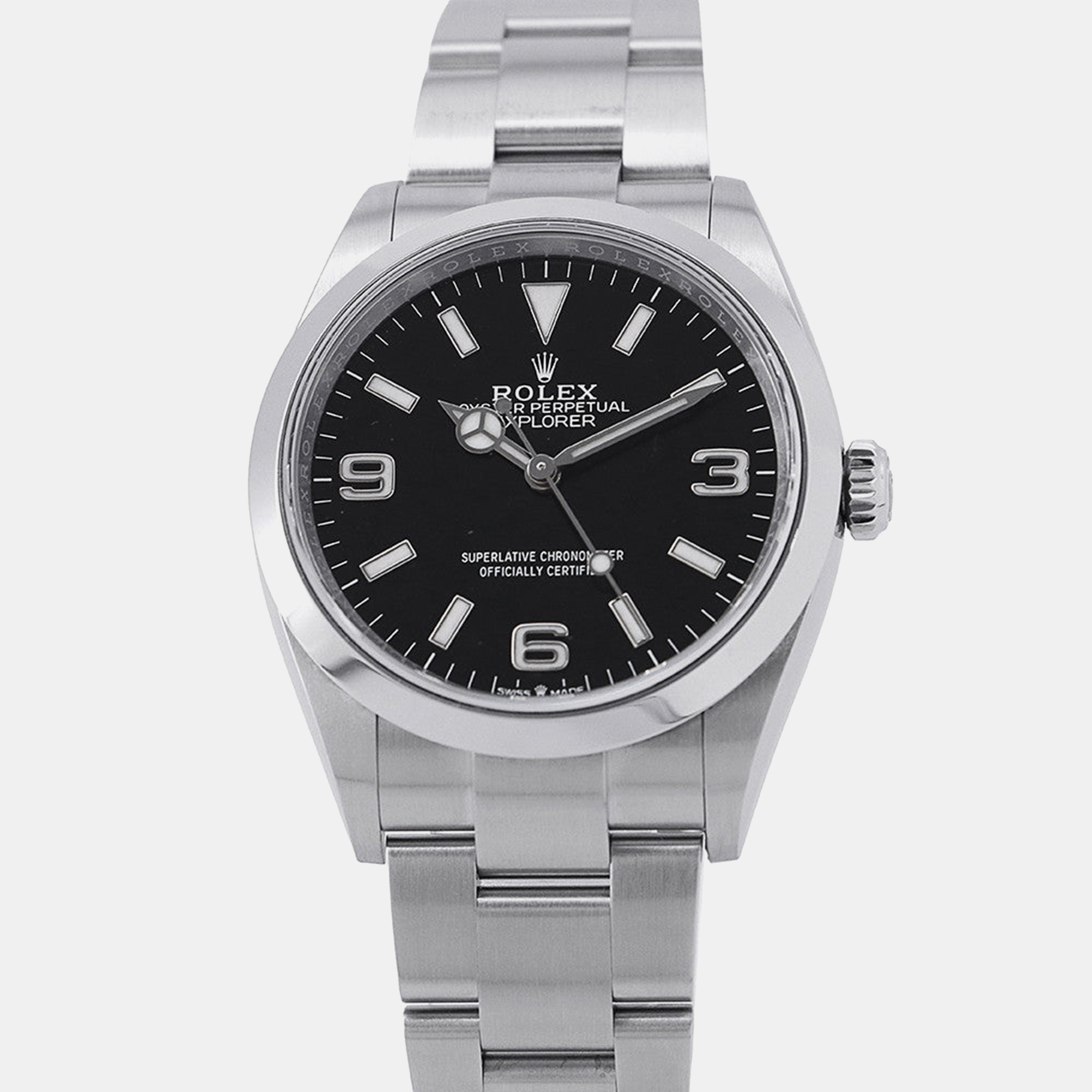 

Rolex Explorer 124270 Automatic Black Stainless Steel Men's Wristwatch 36 mm
